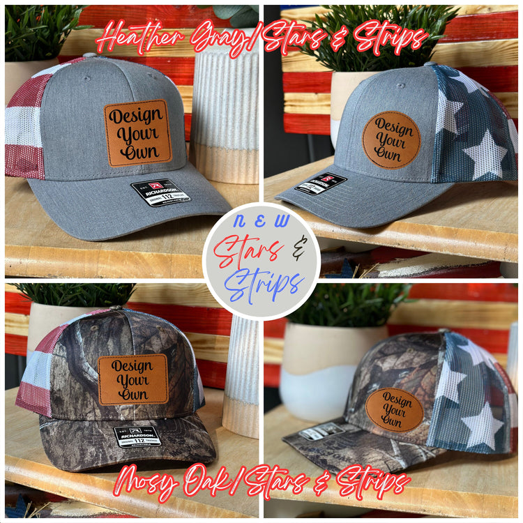 Custom Leather Patch Hat