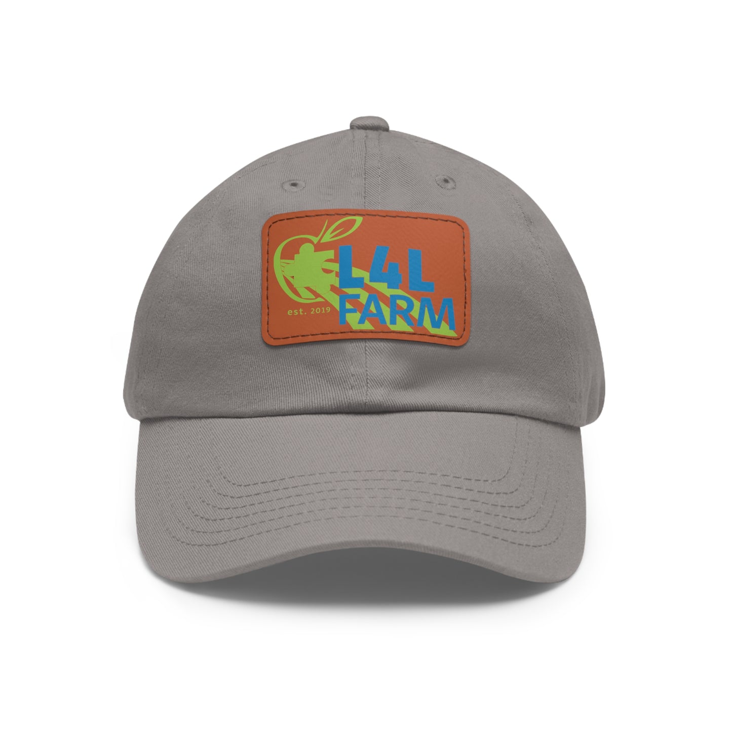 L4L Farm Dad Hat with Leather Patch (Rectangle)
