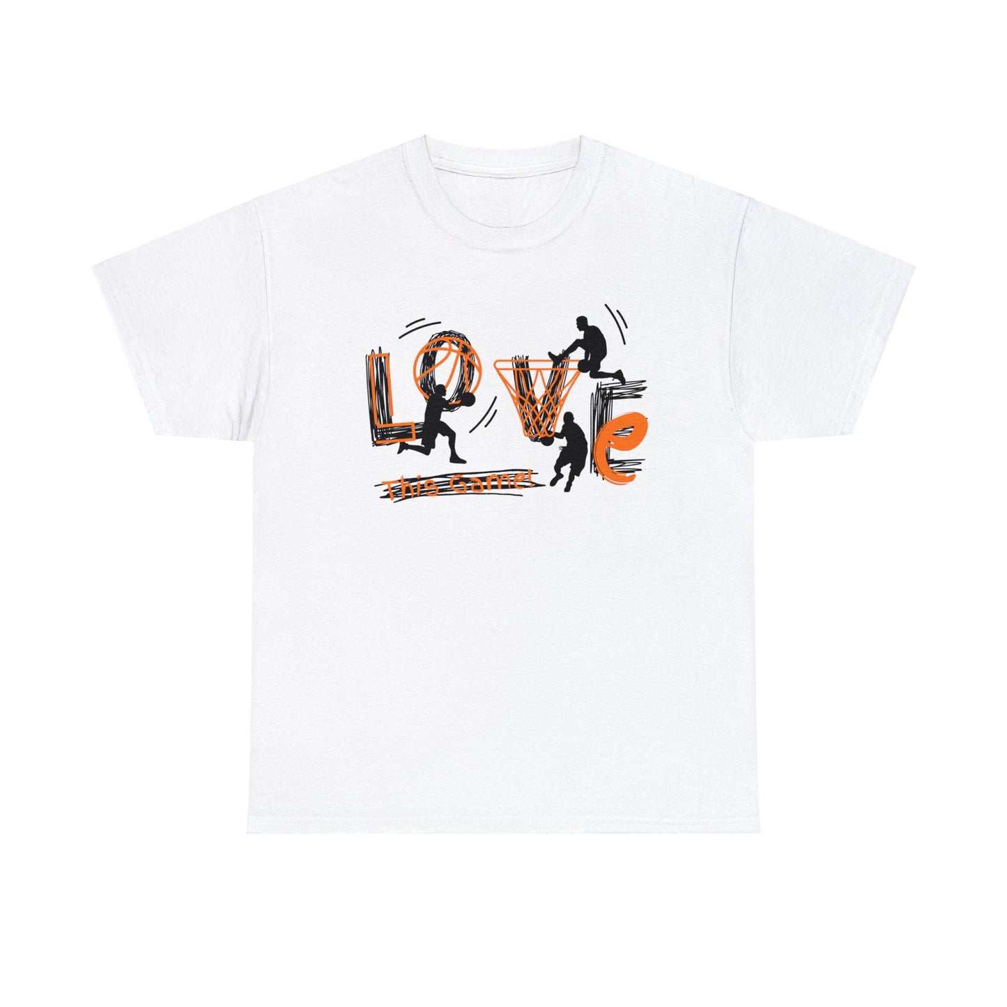 Love This Game Basketball Unisex Heavy Cotton Tee
