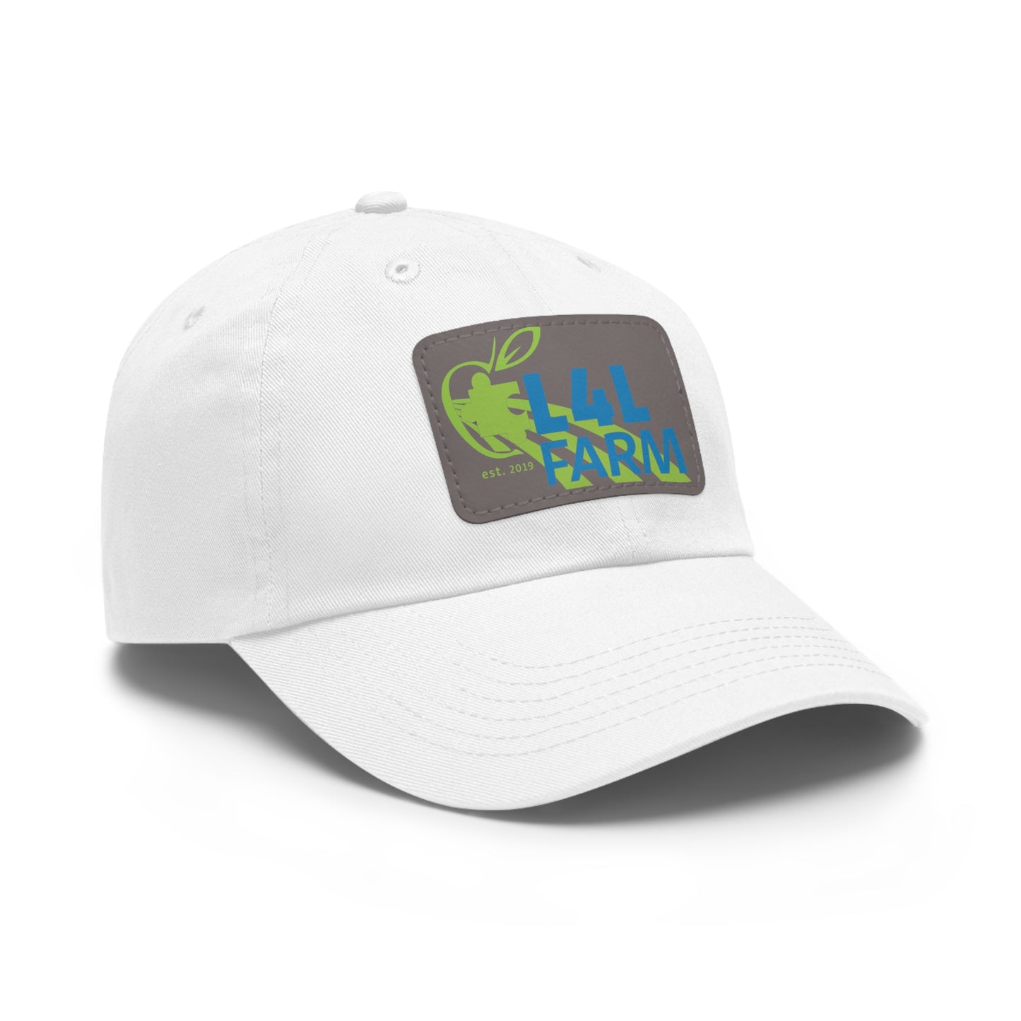 L4L Farm Dad Hat with Leather Patch (Rectangle)