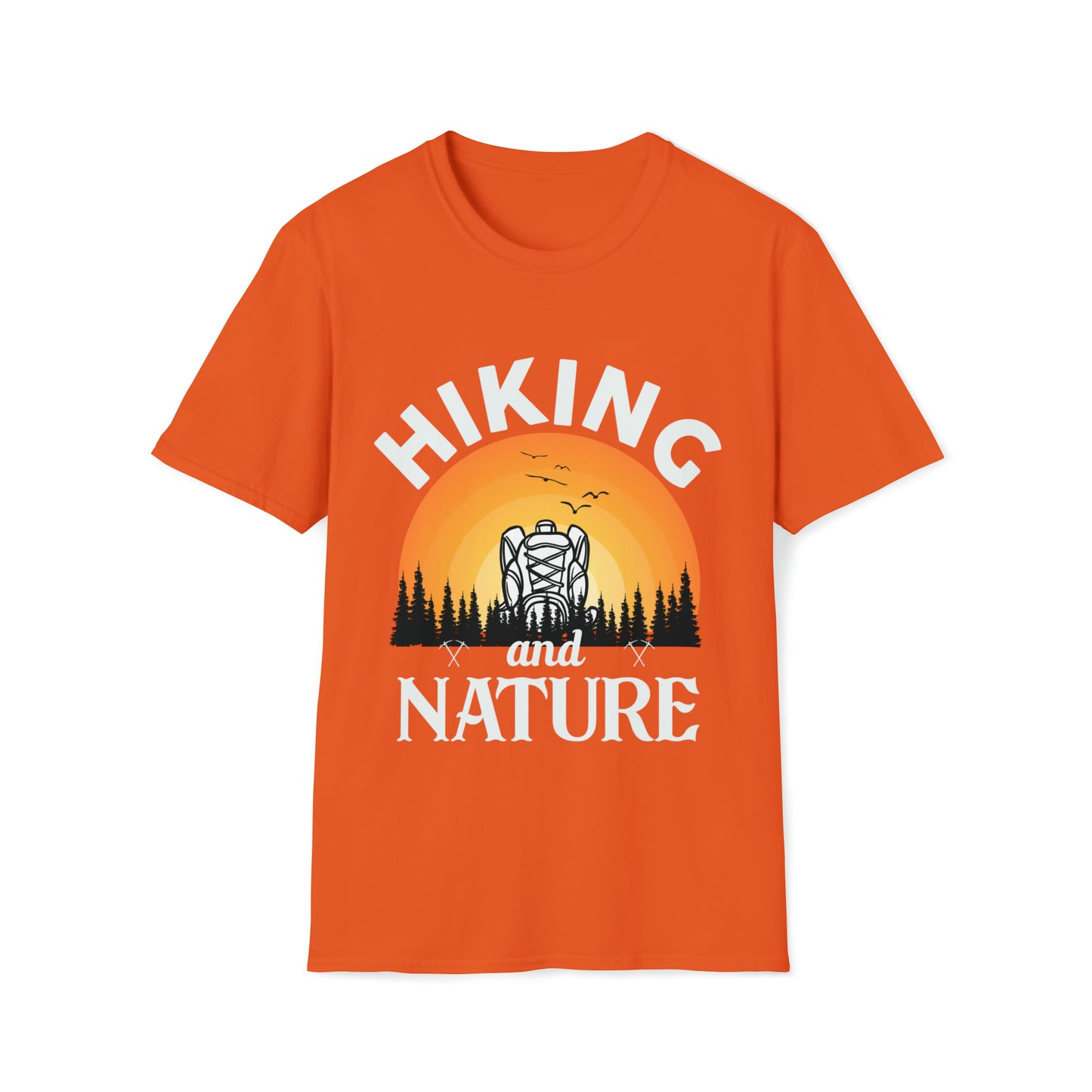 Hiking Nature Graphic Tee Unisex Softstyle T-Shirt