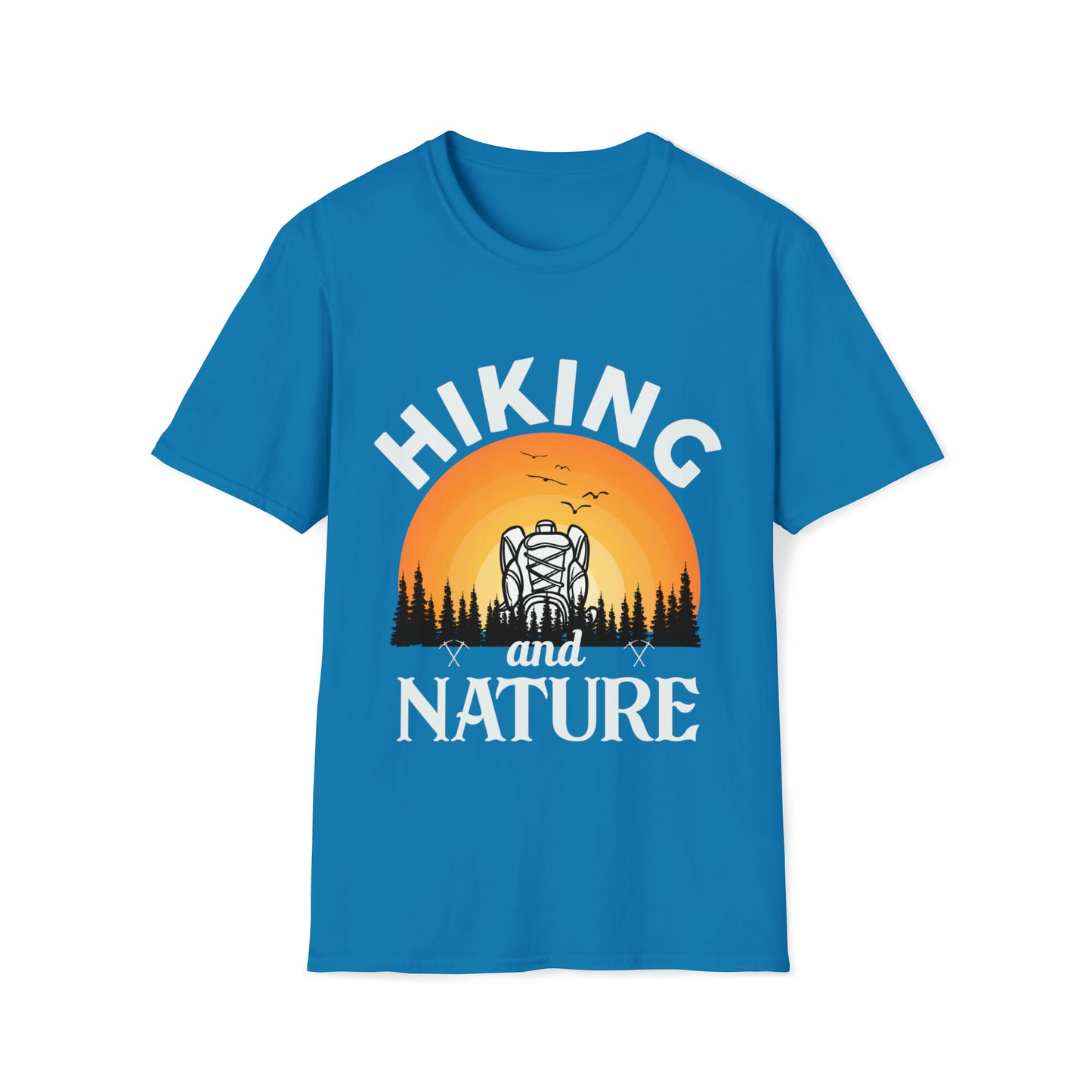 Hiking Nature Graphic Tee Unisex Softstyle T-Shirt