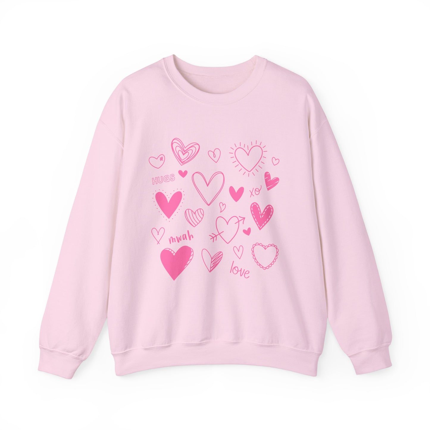 Love Hearts Valentines Day Sweatshirt, Valentine Shirts for women and girls, Valentines Day Gifts for Mom
