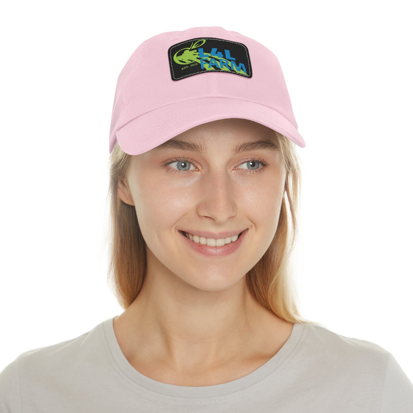 L4L Farm Dad Hat with Leather Patch (Rectangle)