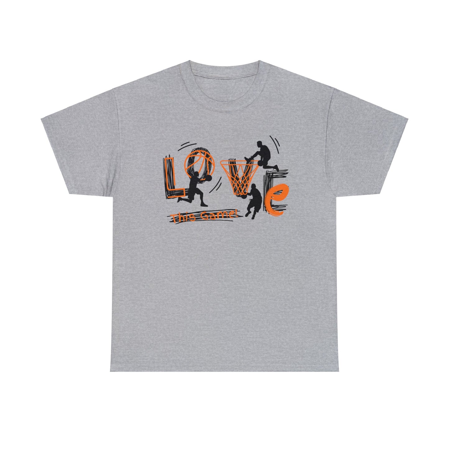 Love This Game Basketball Unisex Heavy Cotton Tee