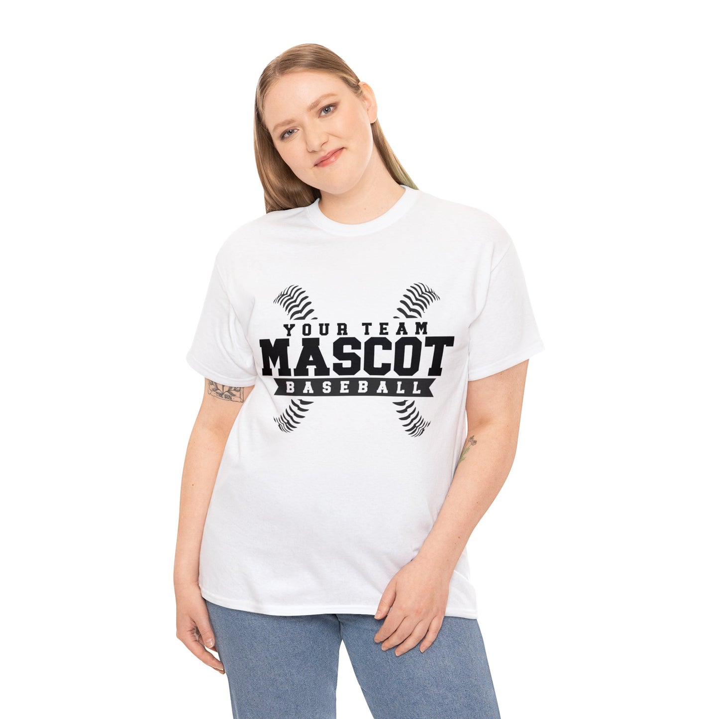 Custom School and Mascot BASEBALL T-Shirt