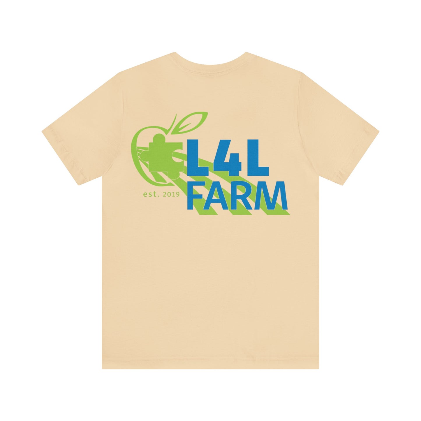 L4L Farm Front and Back design Unisex Jersey Short Sleeve Tee