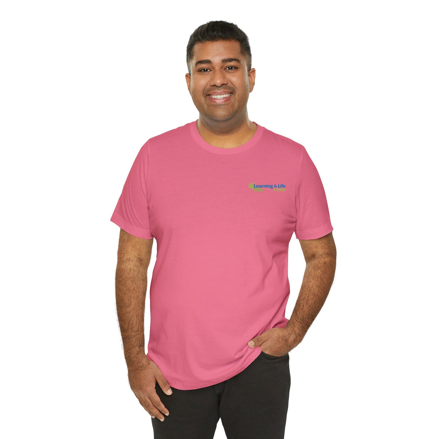 L4L Farm Front and Back design Unisex Jersey Short Sleeve Tee