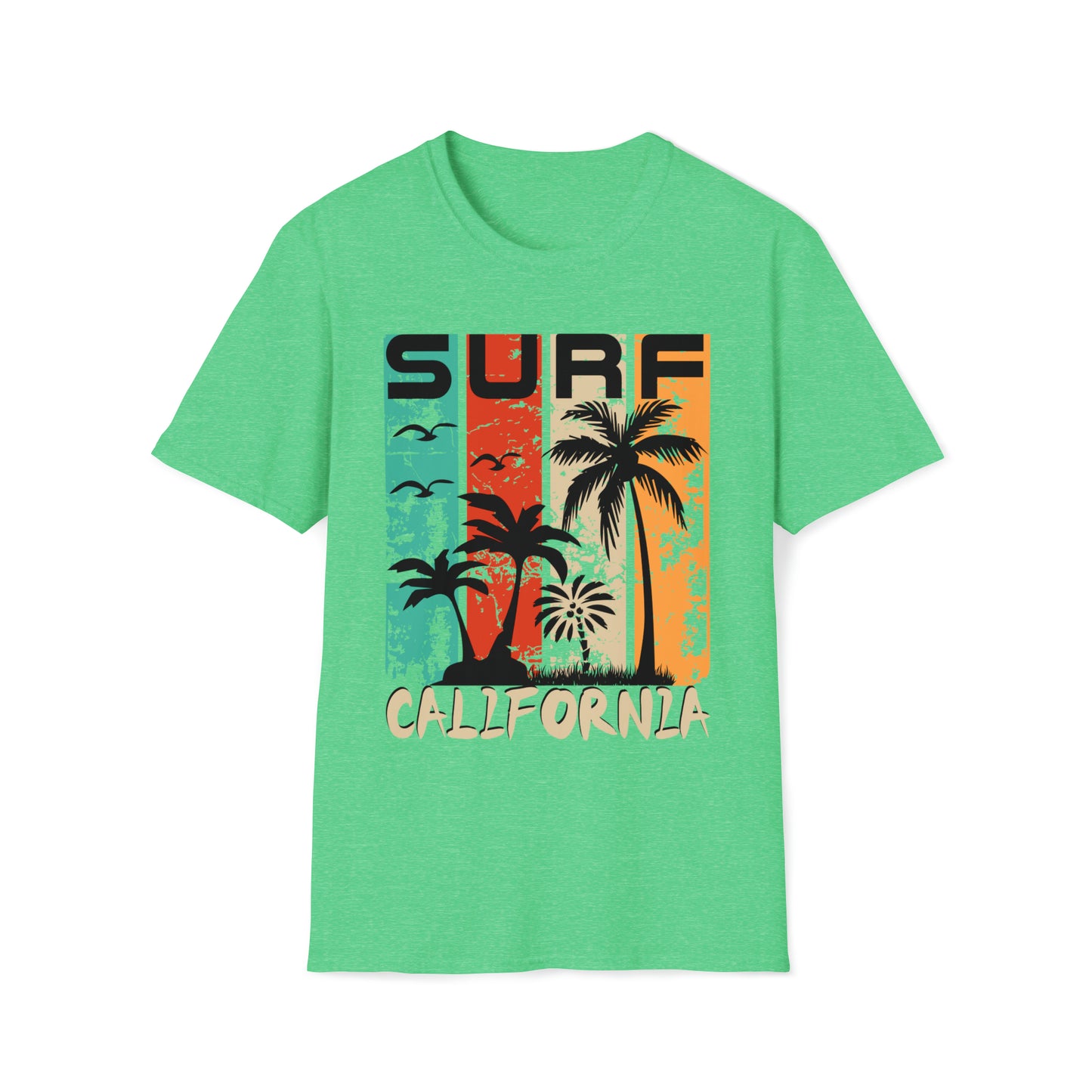 Surf California Graphic Tee Unisex Softstyle T-Shirt