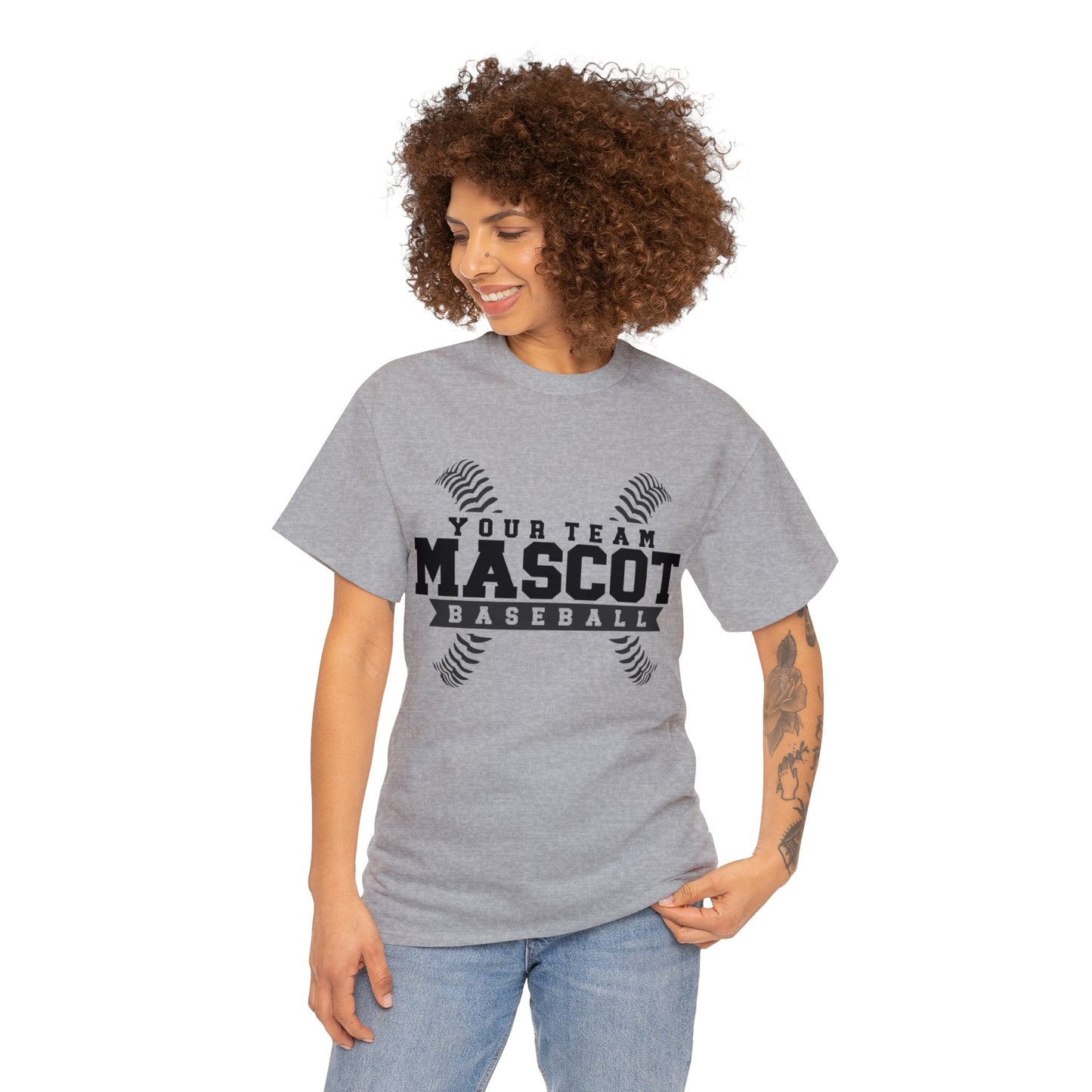 Custom School and Mascot BASEBALL T-Shirt