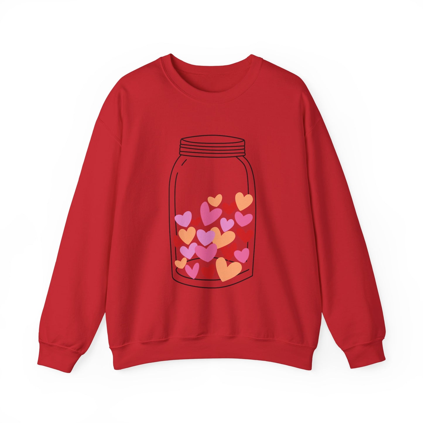 Mason Jar Hearts Valentines Day Sweatshirt, Valentine Shirts for women and girls, Valentines Day Gifts for Mom