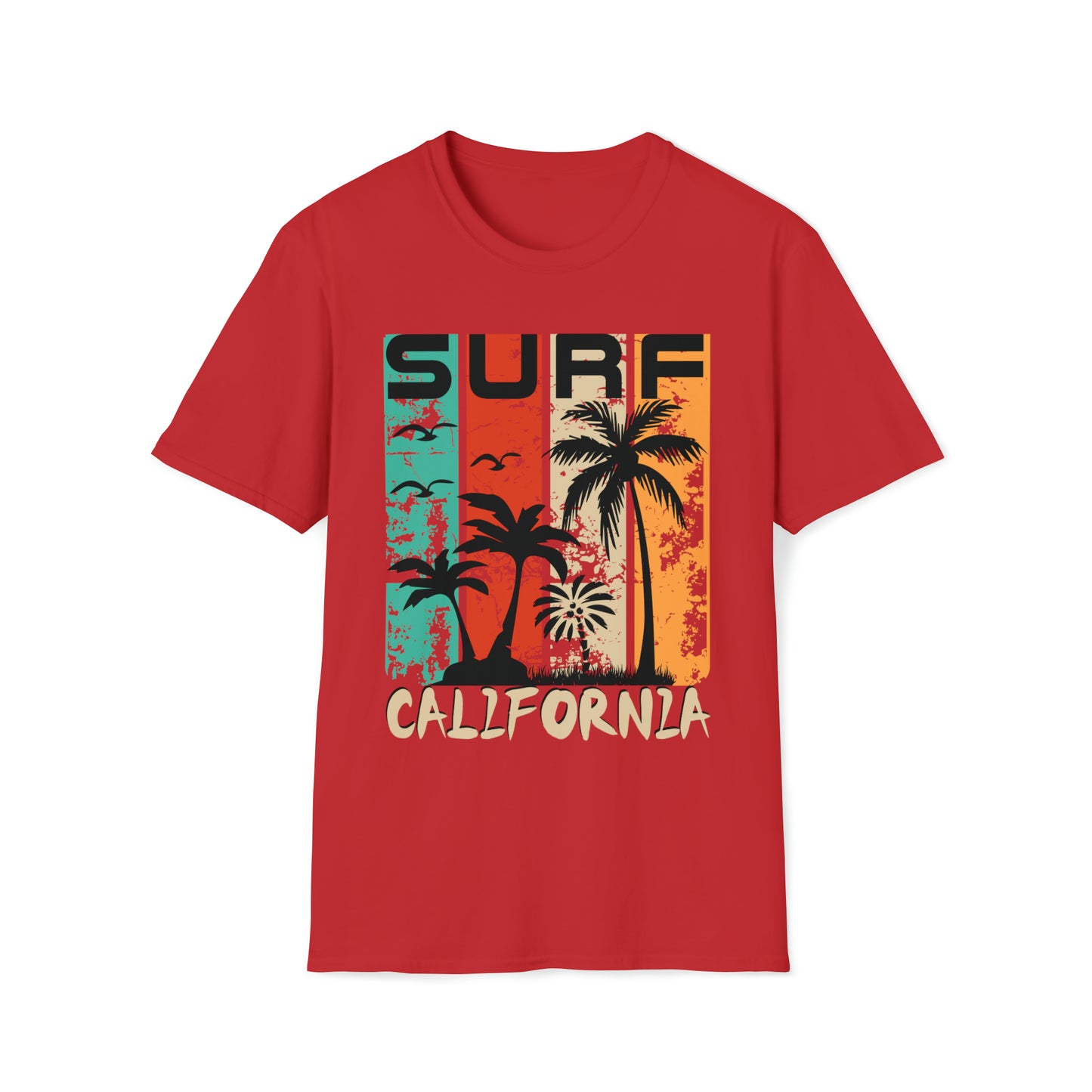 Surf California Graphic Tee Unisex Softstyle T-Shirt