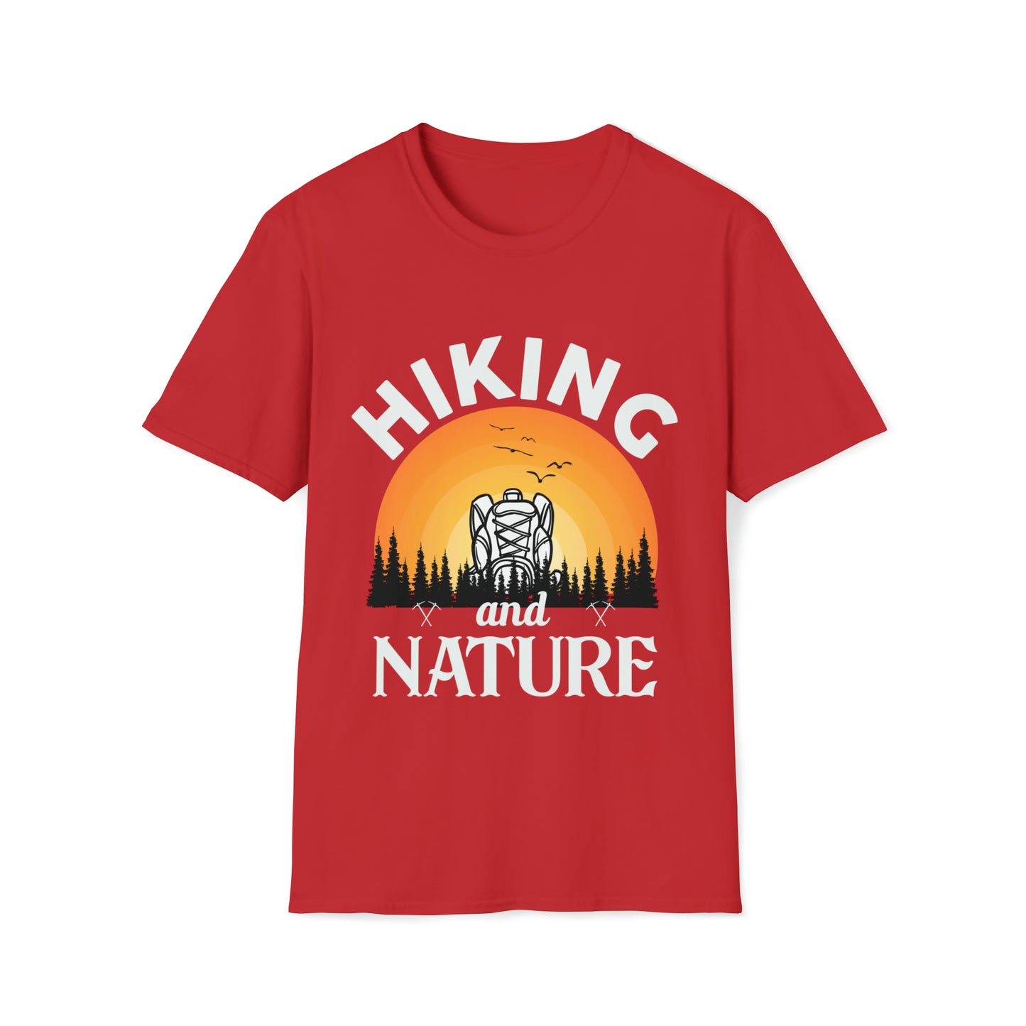 Hiking Nature Graphic Tee Unisex Softstyle T-Shirt