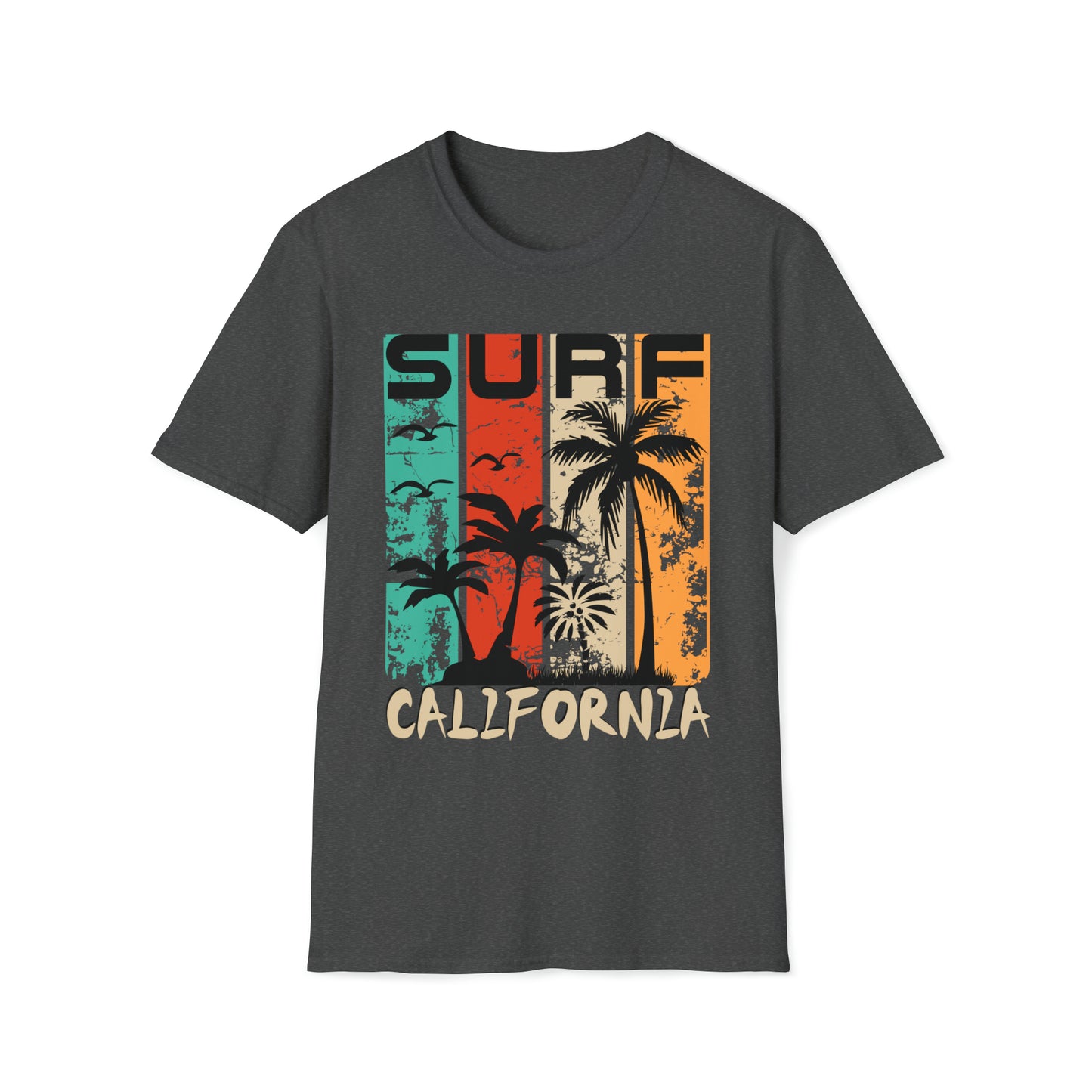 Surf California Graphic Tee Unisex Softstyle T-Shirt