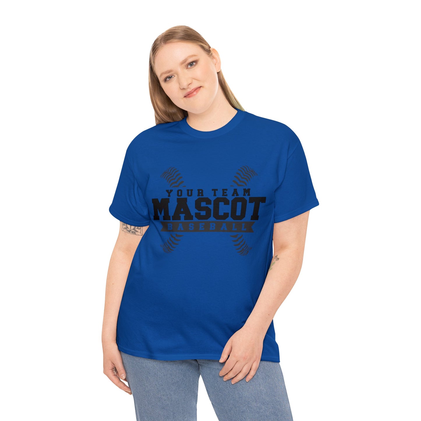 Custom School and Mascot BASEBALL T-Shirt