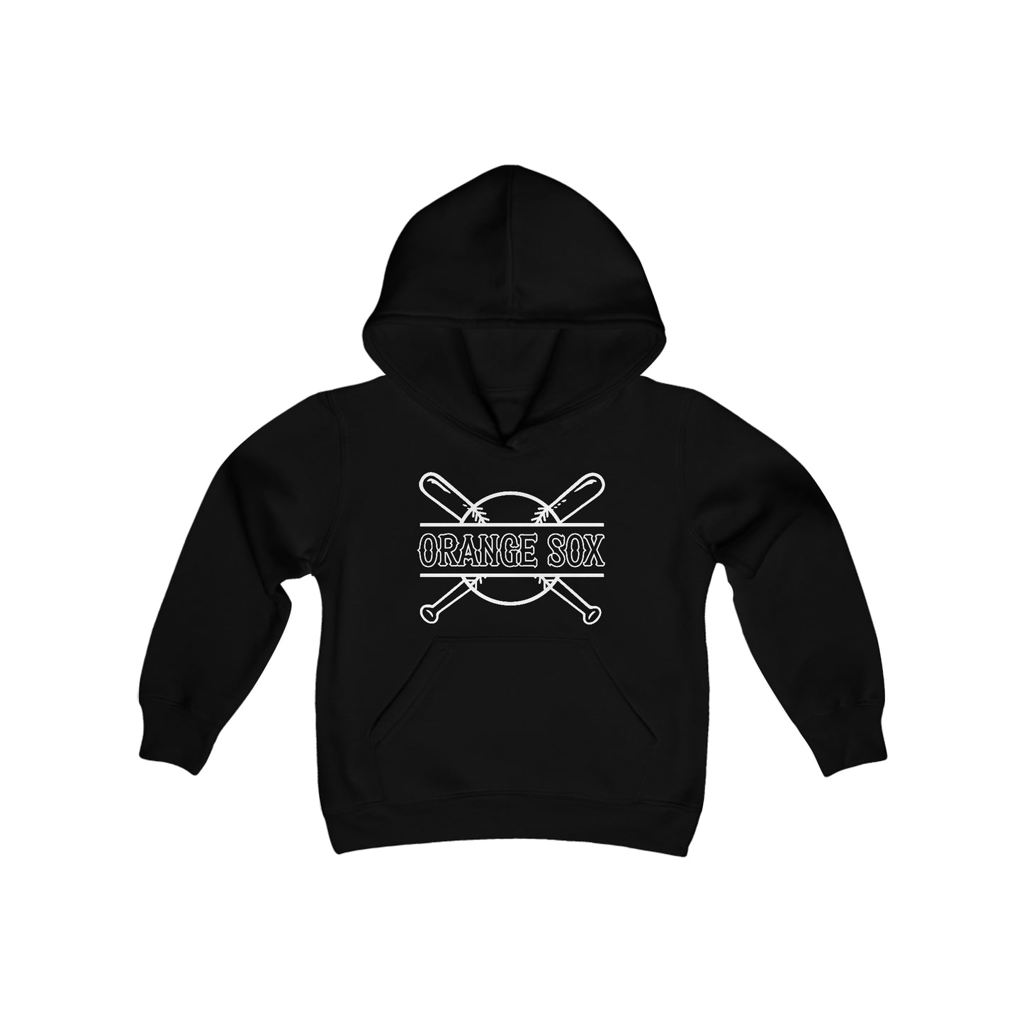 Orange Sox Youth Heavy Blend Hooded Sweatshirt
