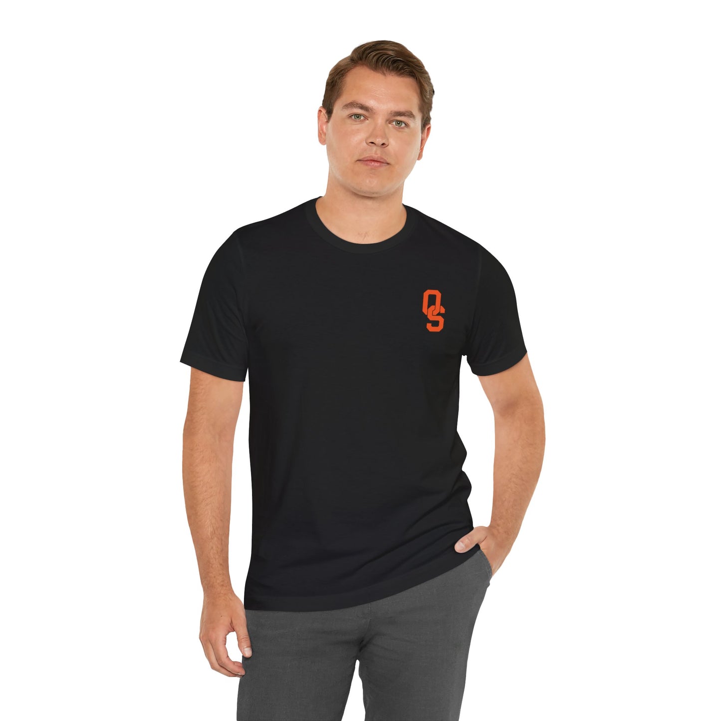 Orange Sox Front/Back Design Unisex Jersey Short Sleeve Tee