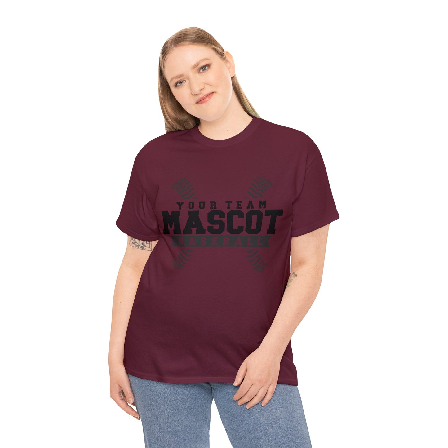 Custom School and Mascot BASEBALL T-Shirt