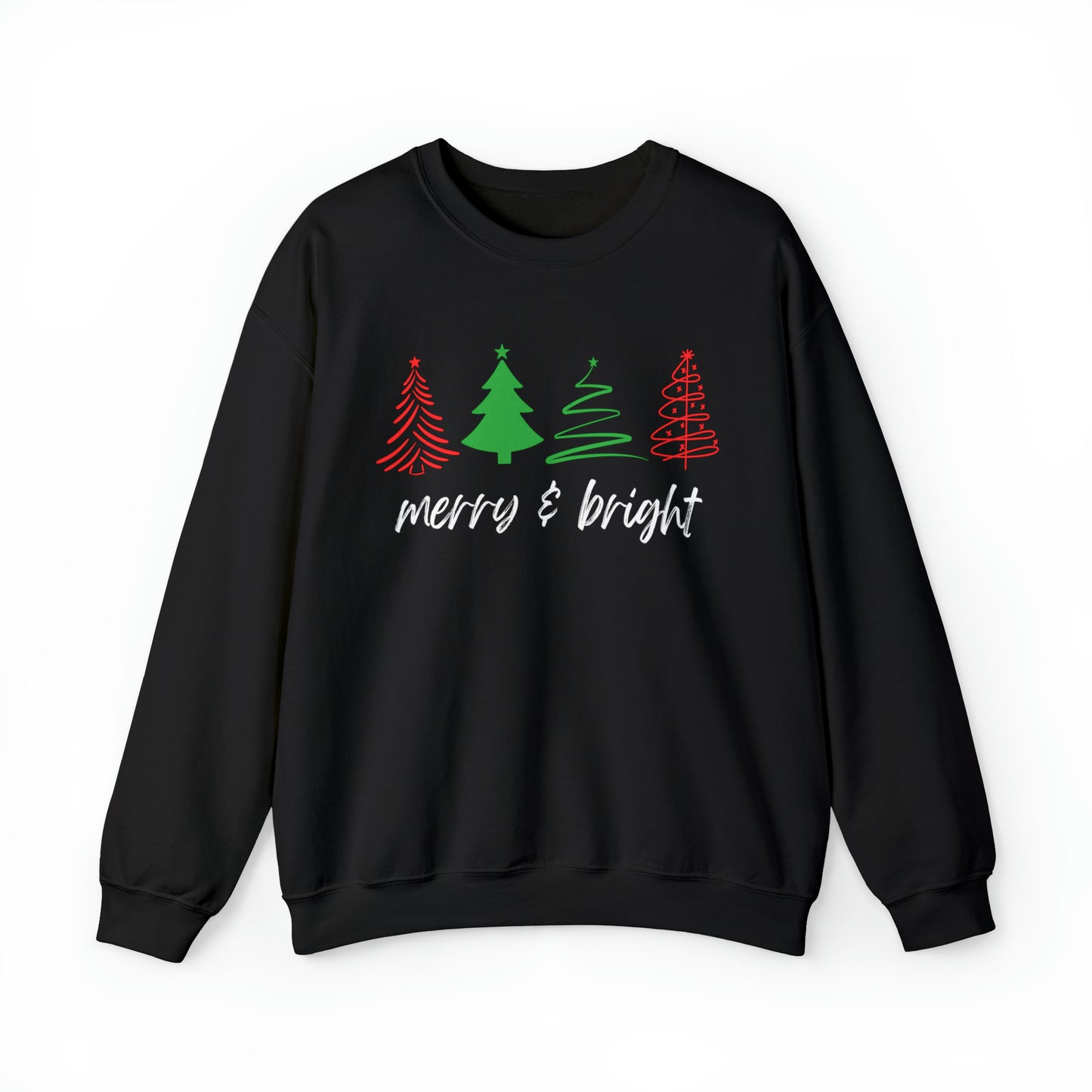 Merry and Bright Christmas Crewneck Sweatshirt