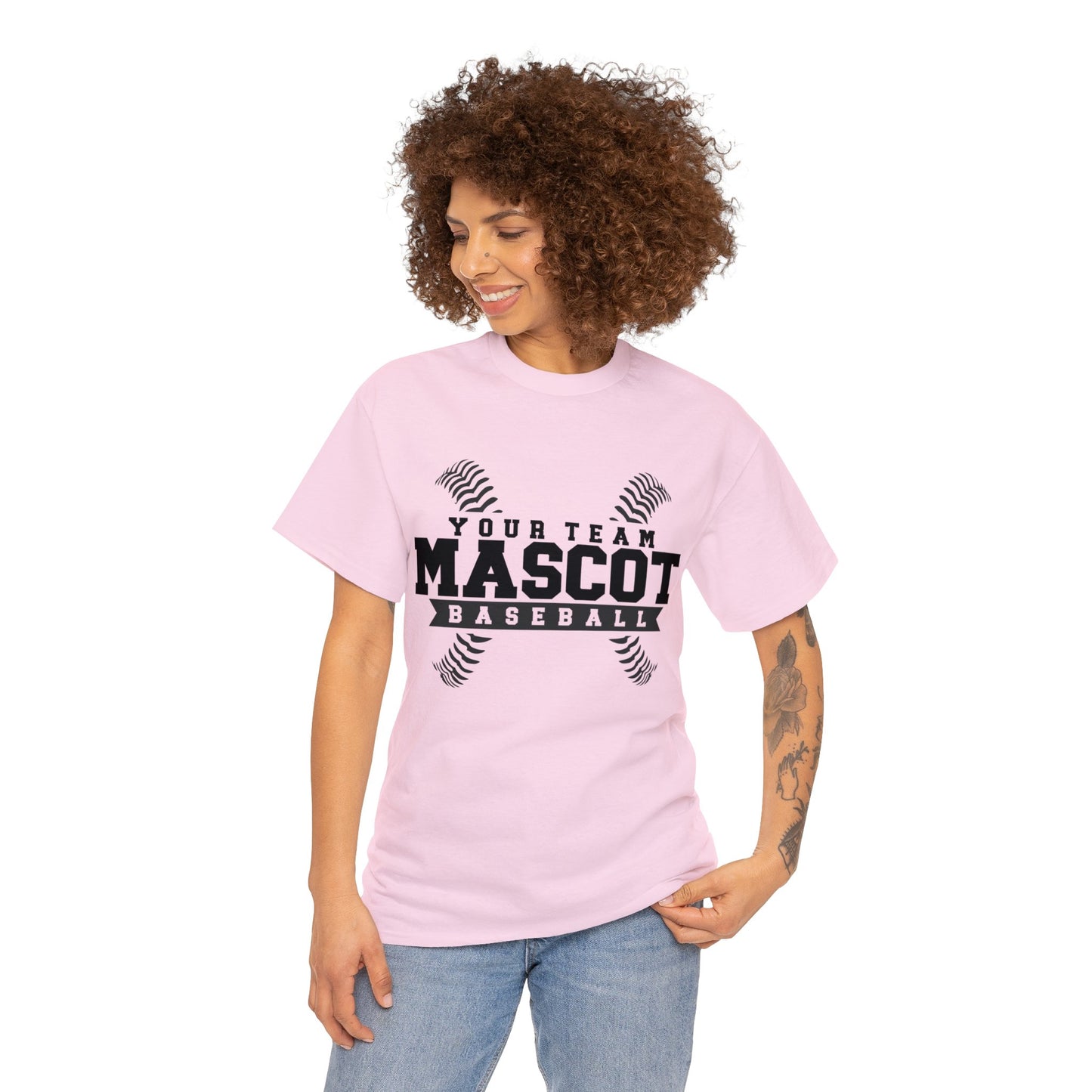 Custom School and Mascot BASEBALL T-Shirt