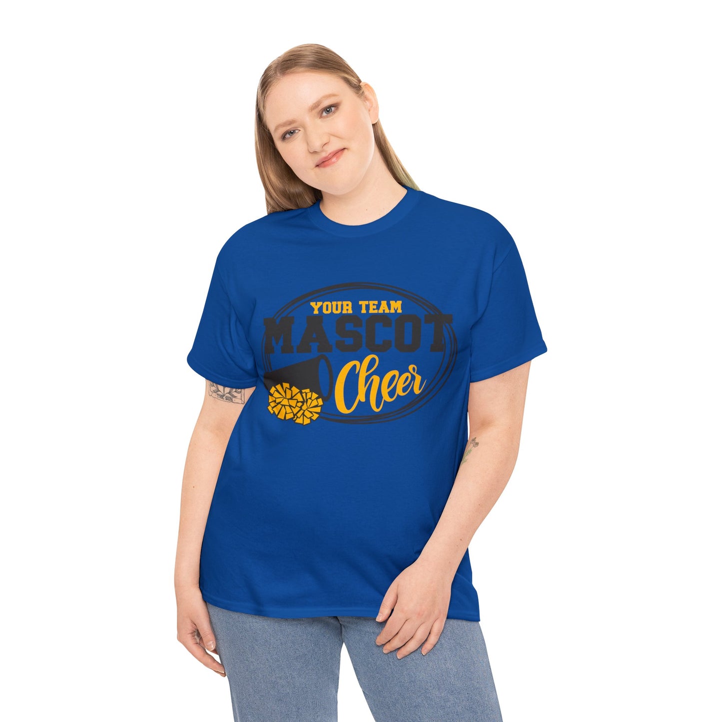 Custom School and Mascot CHEER T-Shirt