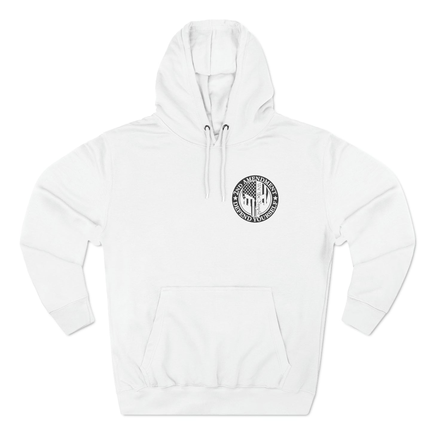 Punisher USA 2nd Amendment, Defend Yourself, We The People Fleece Hoodie