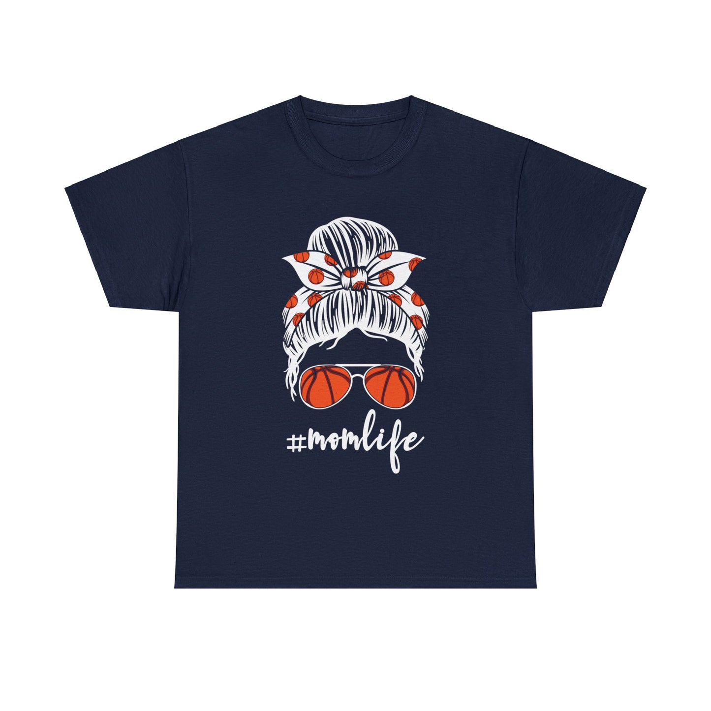 Mom Life Basketball Unisex Heavy Cotton Tee