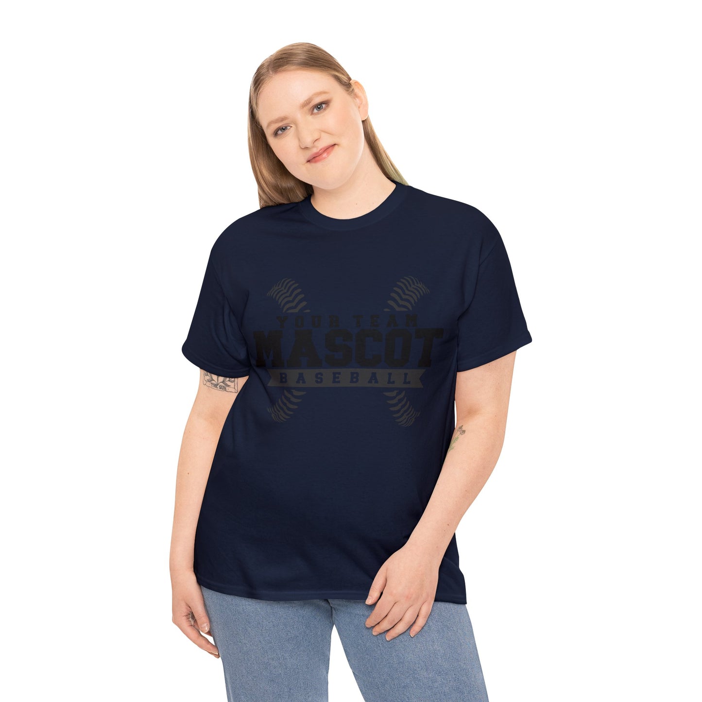 Custom School and Mascot BASEBALL T-Shirt