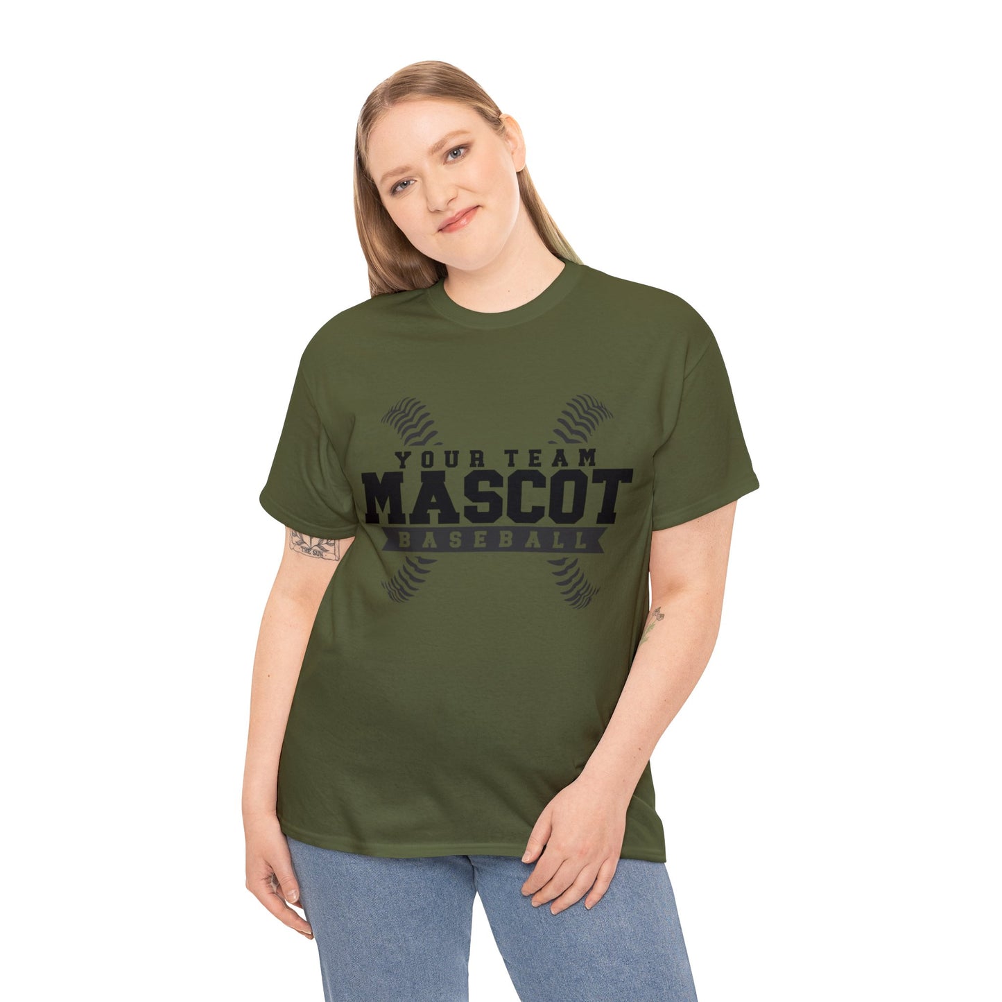 Custom School and Mascot BASEBALL T-Shirt