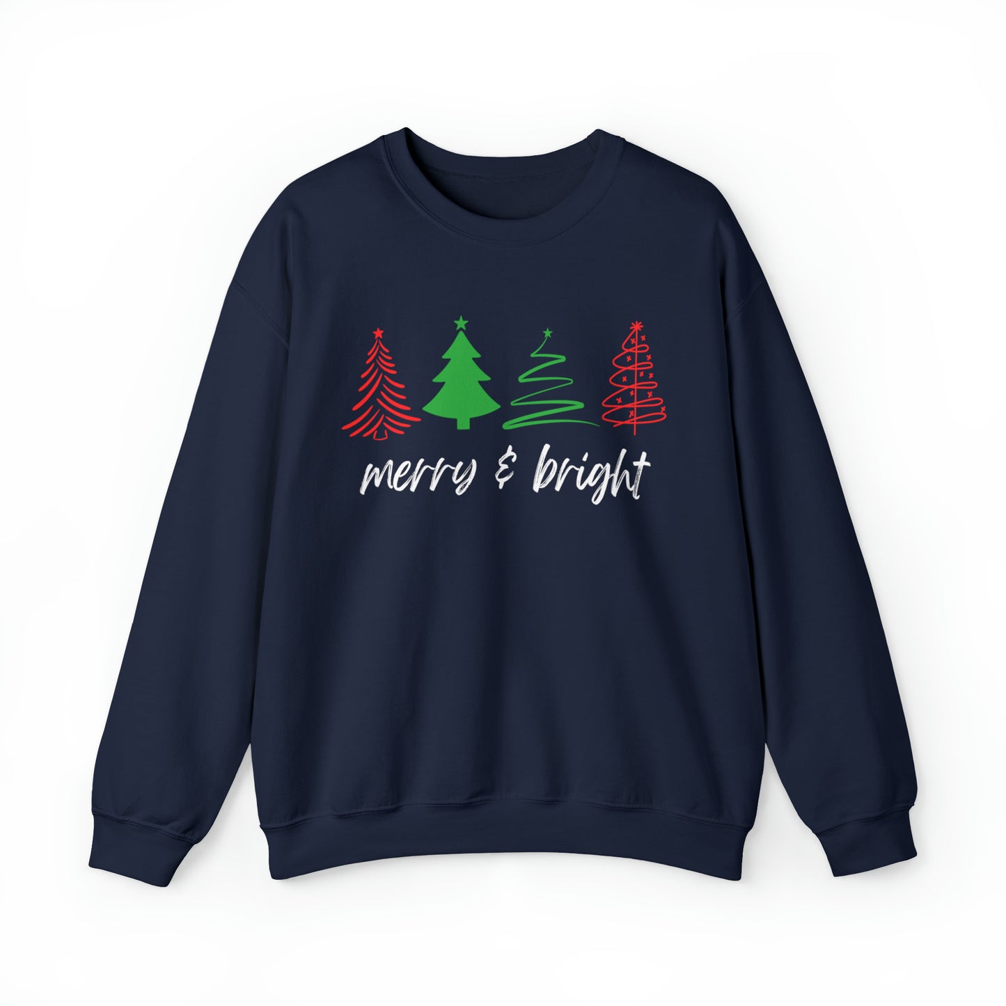 Merry and Bright Christmas Crewneck Sweatshirt