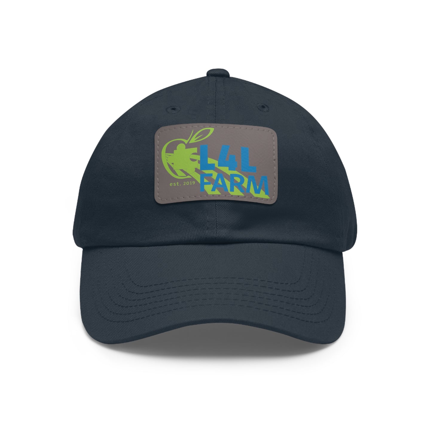 L4L Farm Dad Hat with Leather Patch (Rectangle)