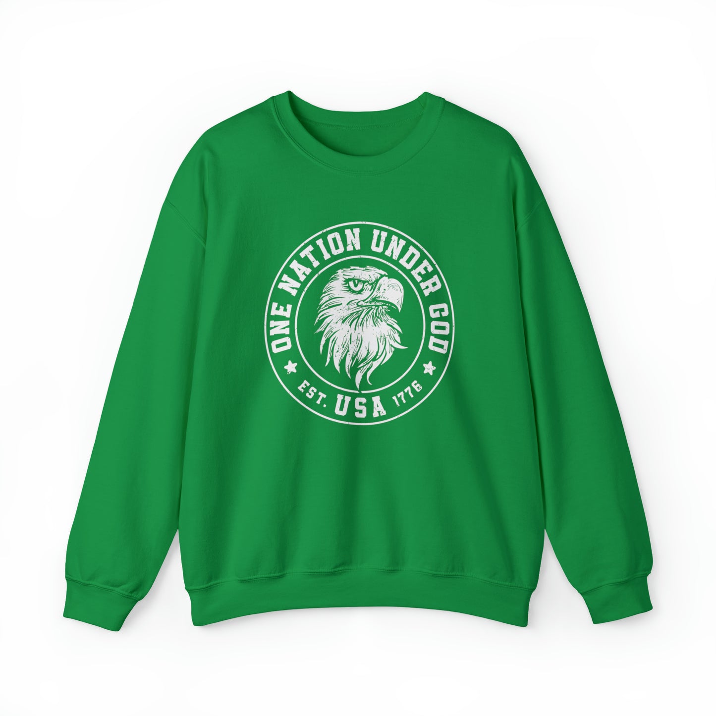 USA Sweatshirt One Nation Under God Unisex Heavy Blend™ Crewneck Sweatshirt