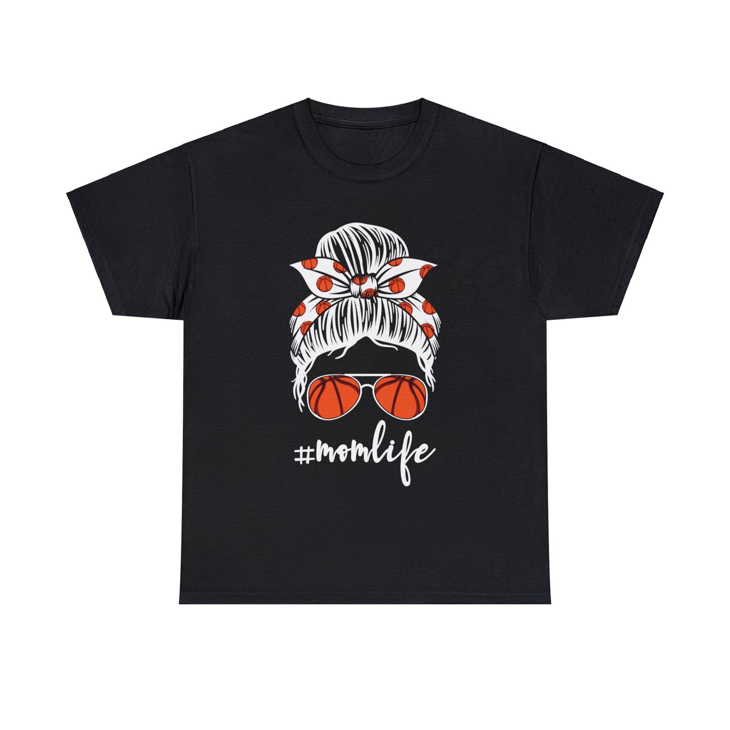Mom Life Basketball Unisex Heavy Cotton Tee