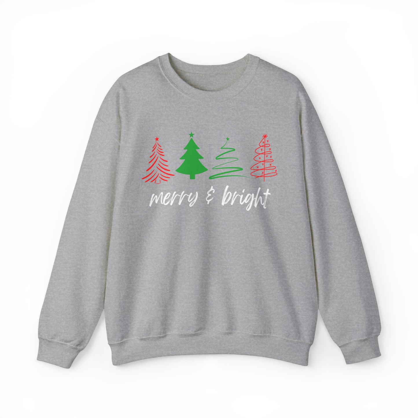 Merry and Bright Christmas Crewneck Sweatshirt
