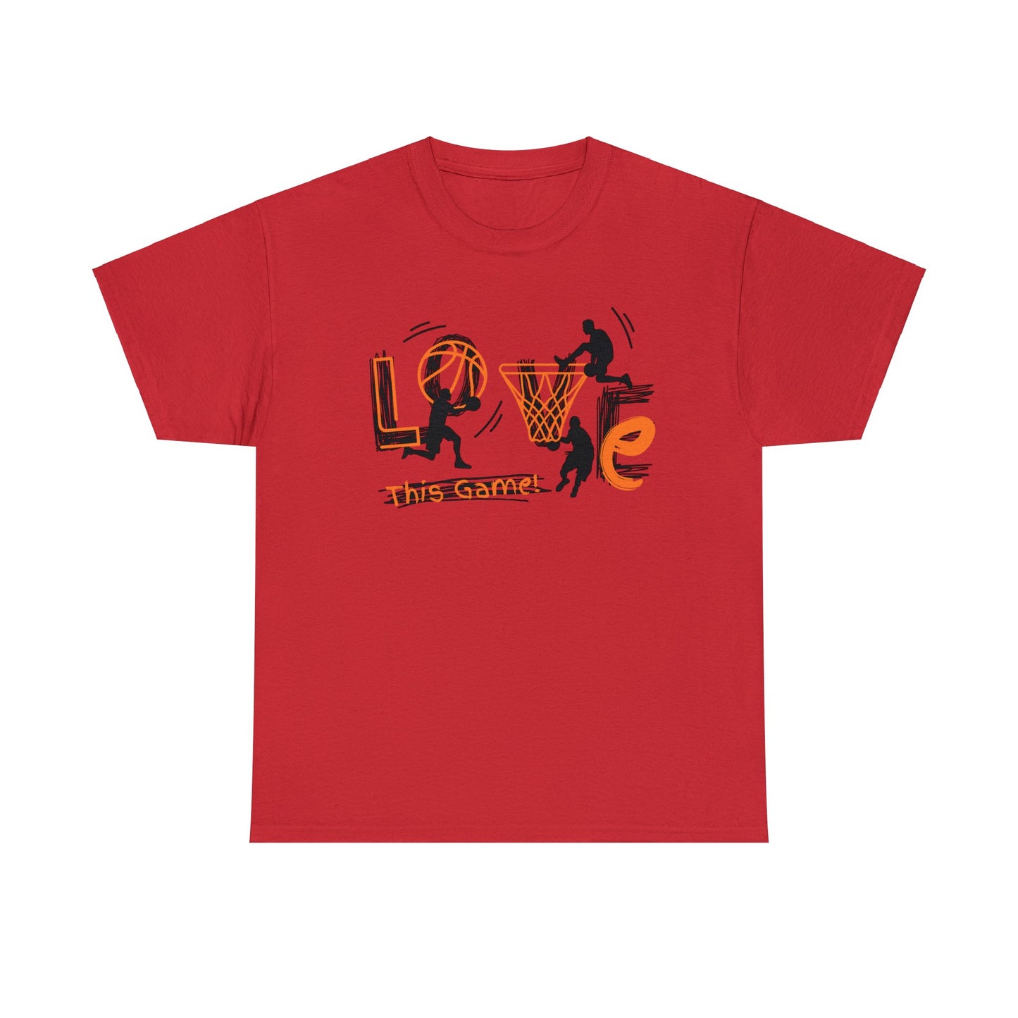 Love This Game Basketball Unisex Heavy Cotton Tee