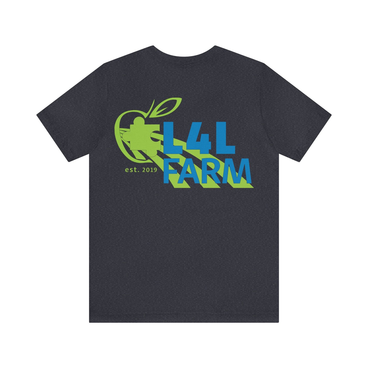 L4L Farm Front and Back design Unisex Jersey Short Sleeve Tee