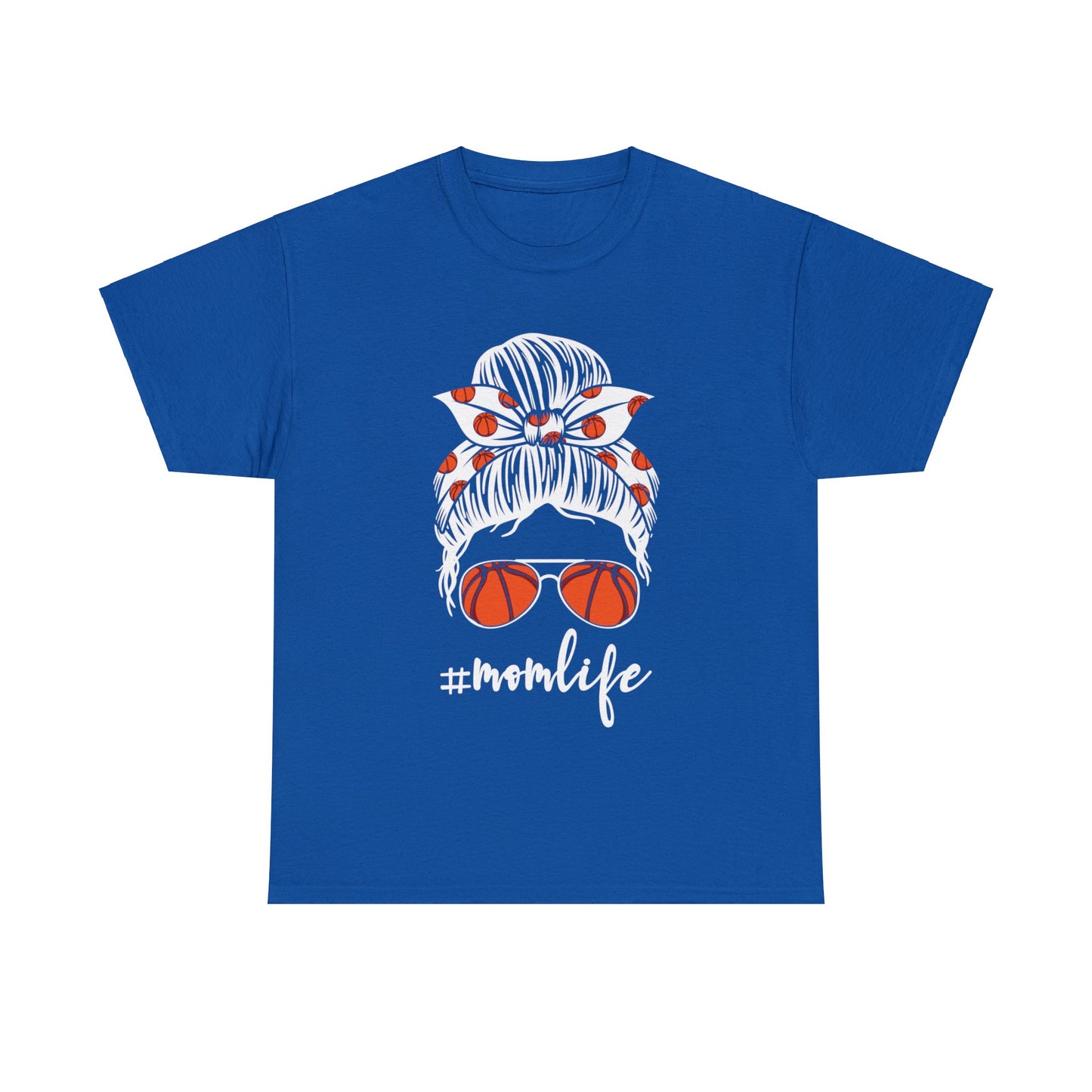 Mom Life Basketball Unisex Heavy Cotton Tee