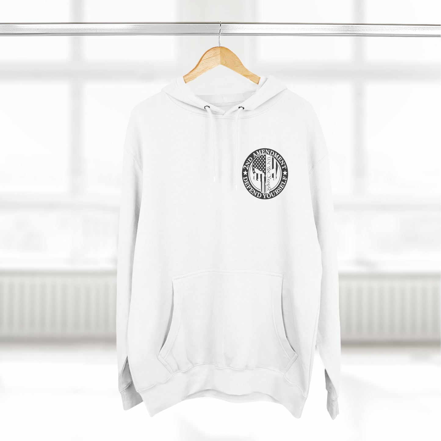 Punisher USA 2nd Amendment, Defend Yourself, We The People Fleece Hoodie
