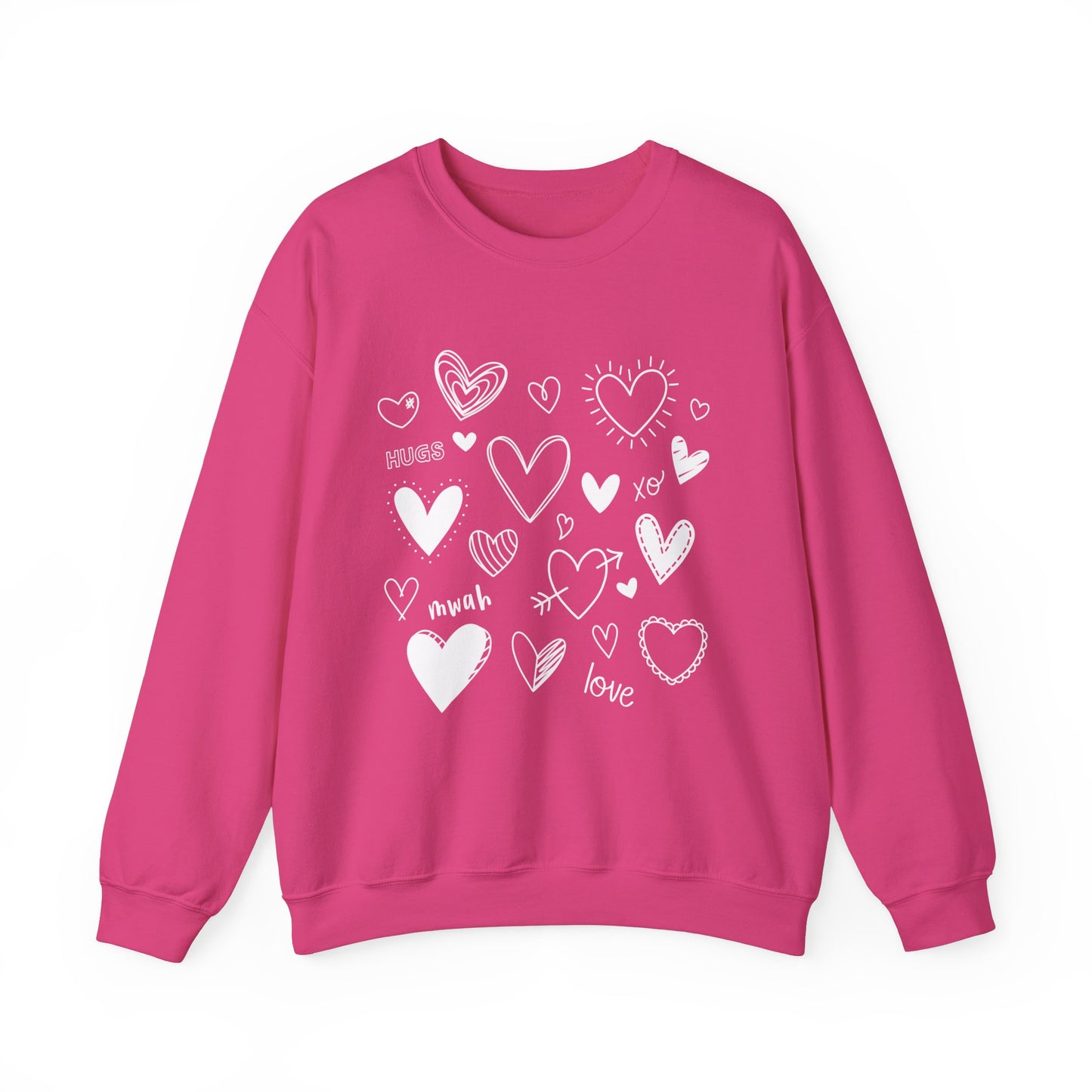 Love Hearts Valentines Day Sweatshirt, Valentine Shirts for women and girls, Valentines Day Gifts for Mom