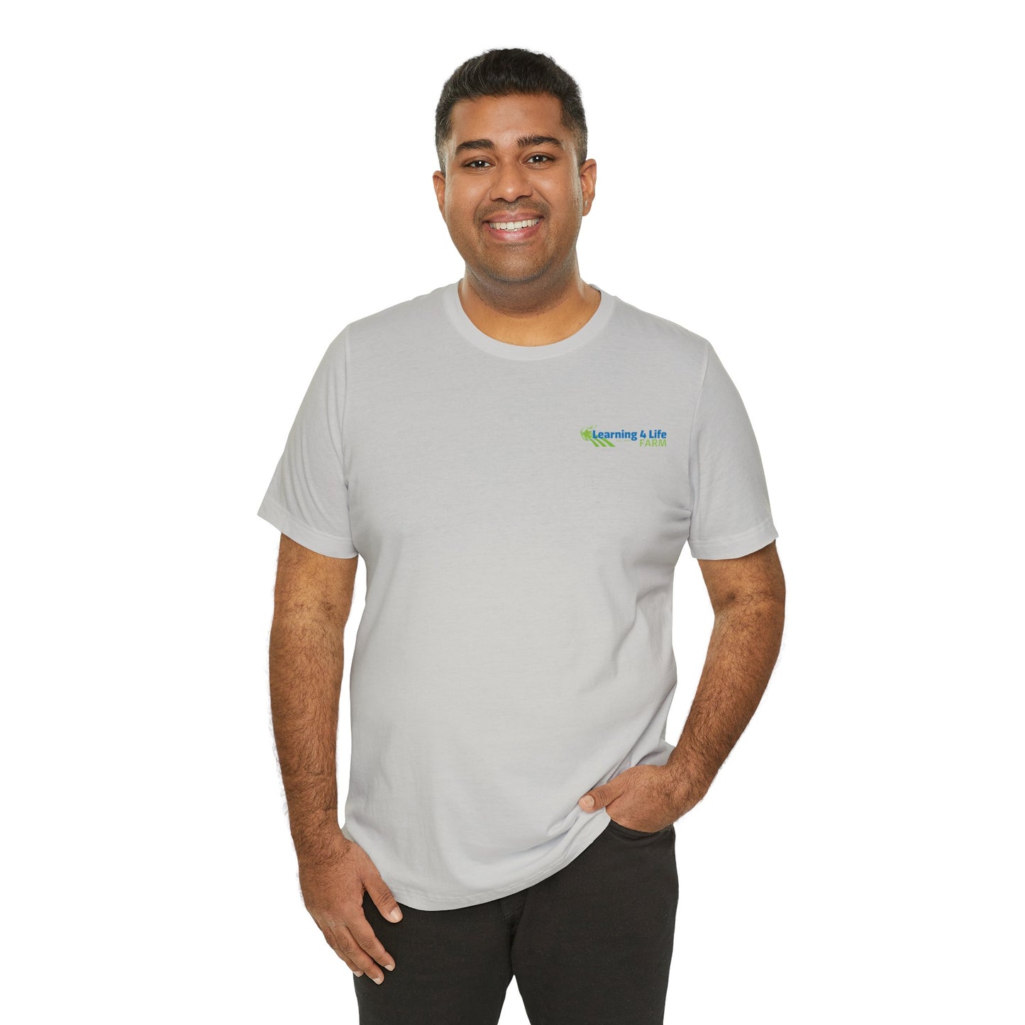 L4L Farm Front and Back design Unisex Jersey Short Sleeve Tee