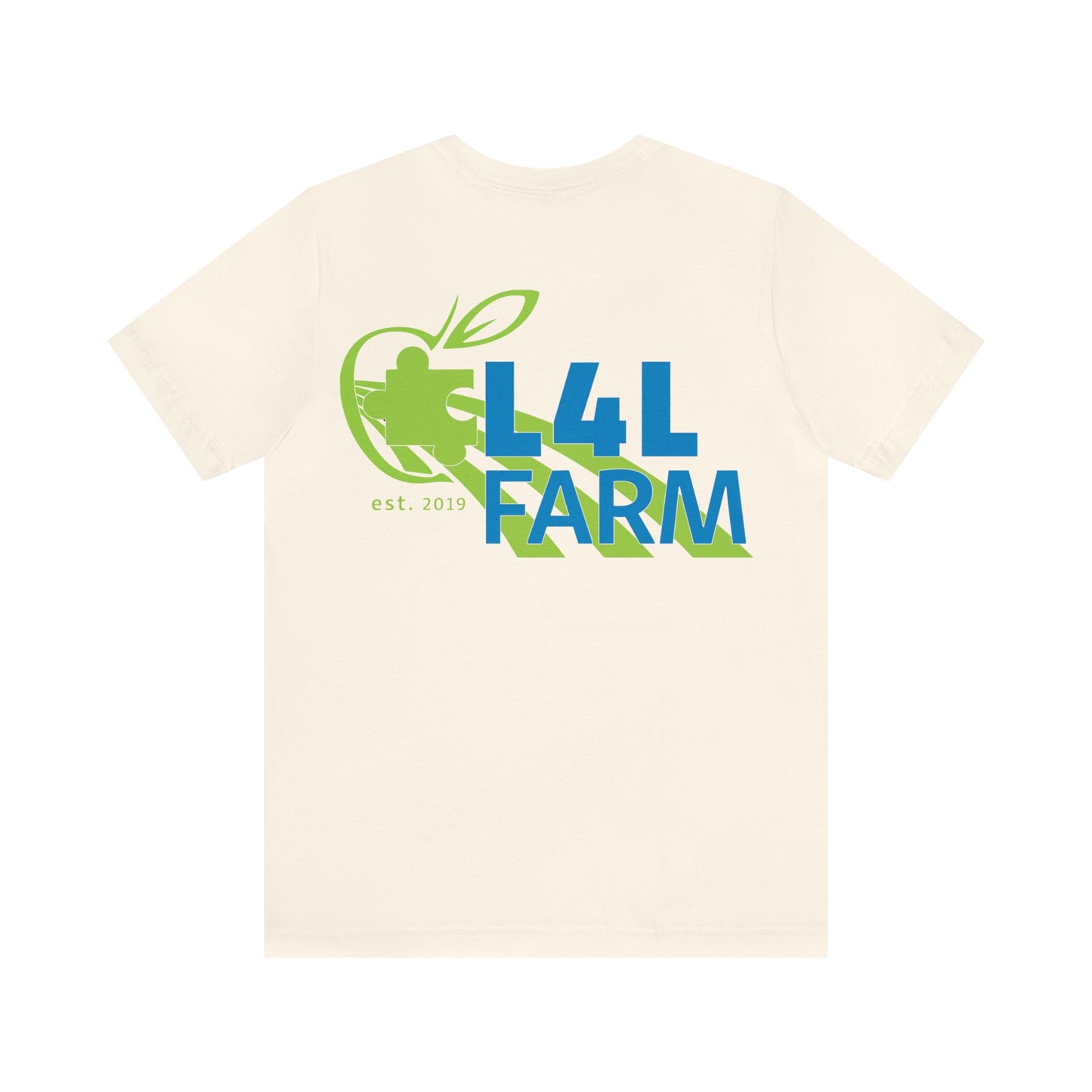 L4L Farm Front and Back design Unisex Jersey Short Sleeve Tee
