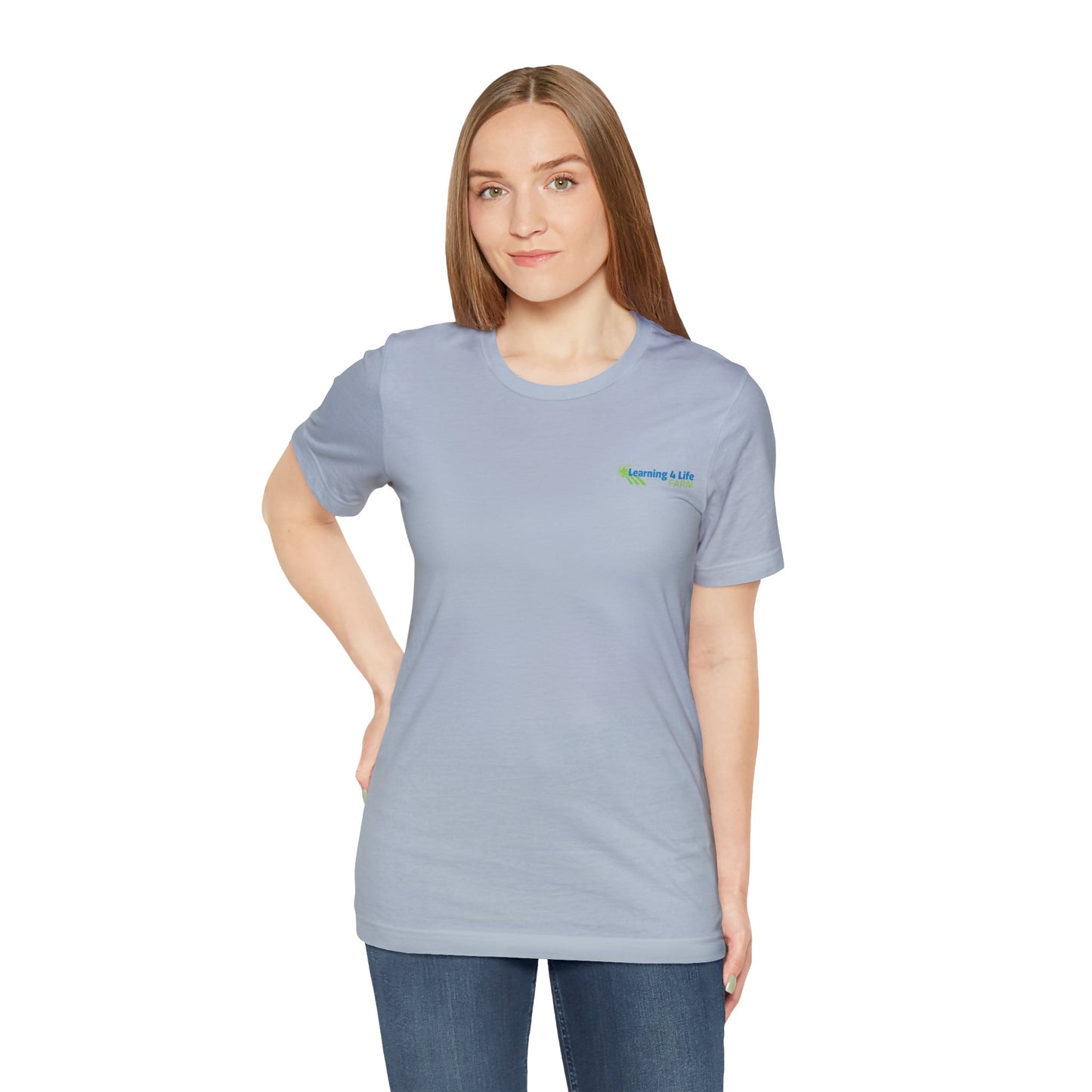 L4L Farm Front and Back design Unisex Jersey Short Sleeve Tee