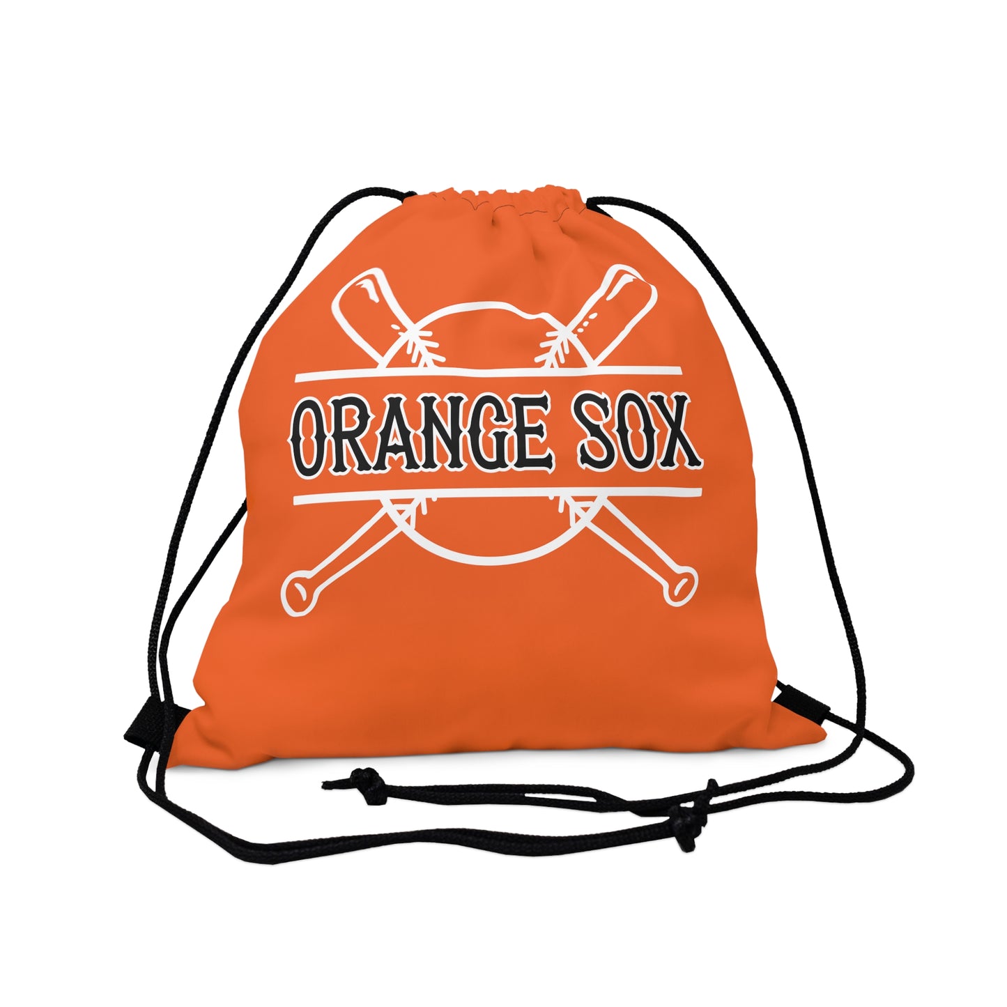 Orange Sox Outdoor Drawstring Bag