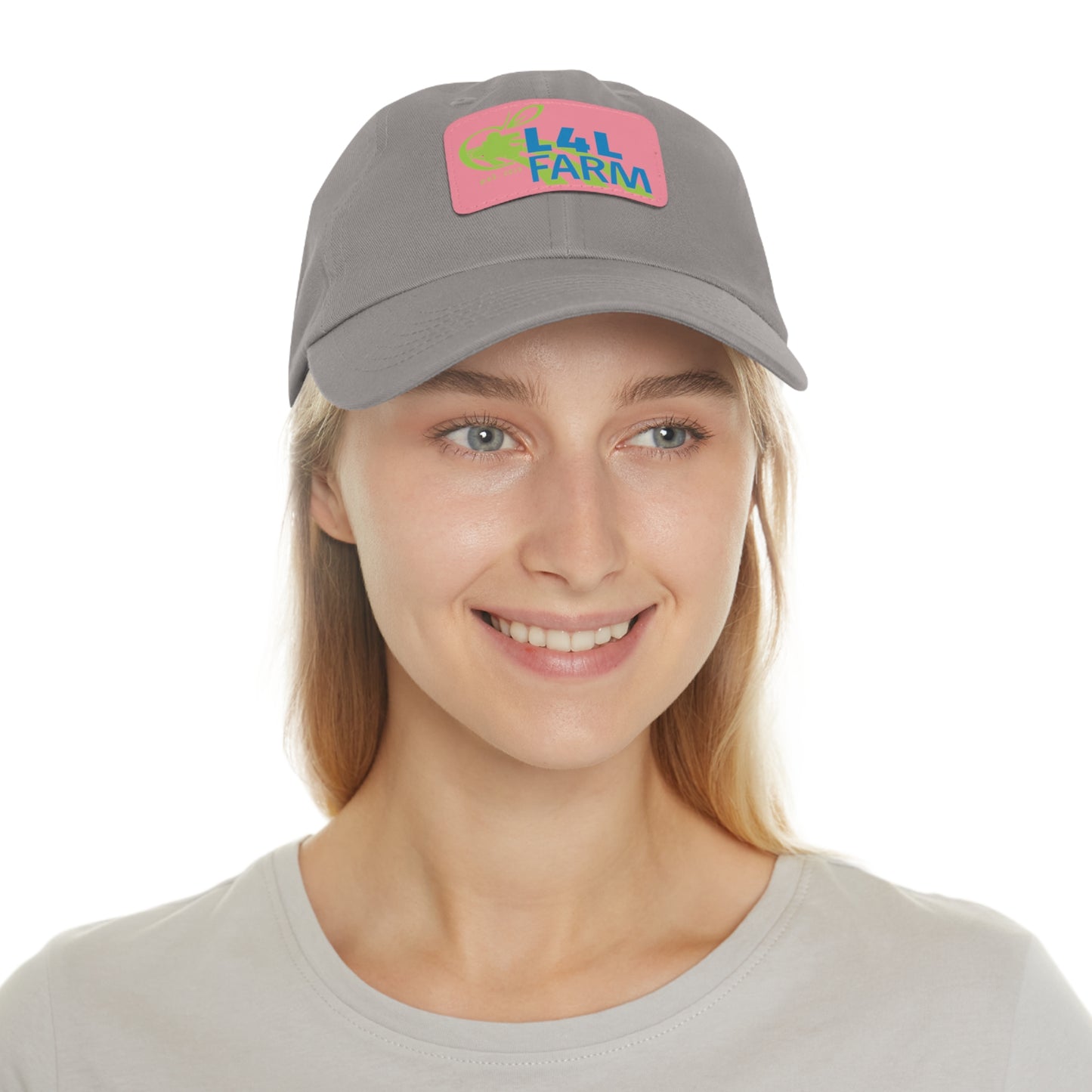 L4L Farm Dad Hat with Leather Patch (Rectangle)