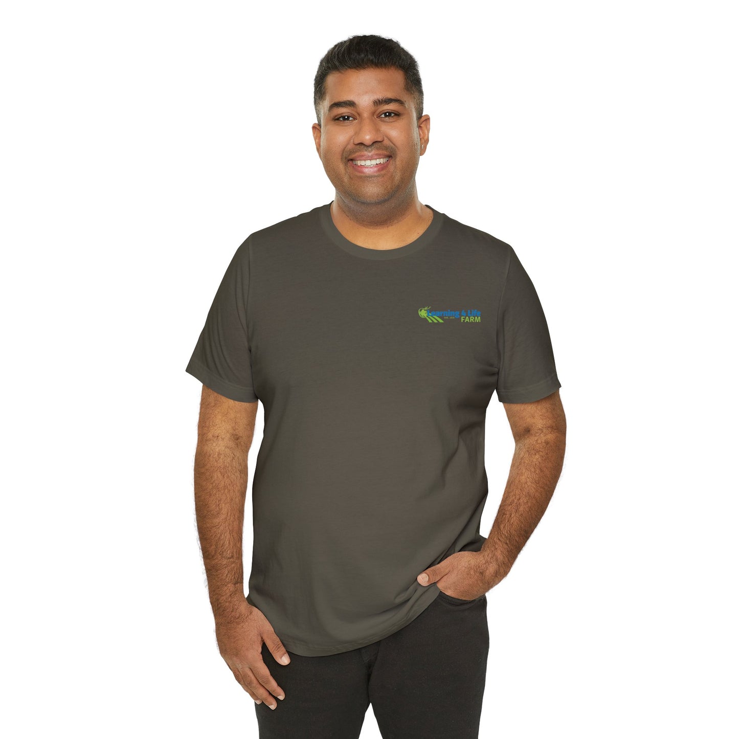L4L Farm Front and Back design Unisex Jersey Short Sleeve Tee