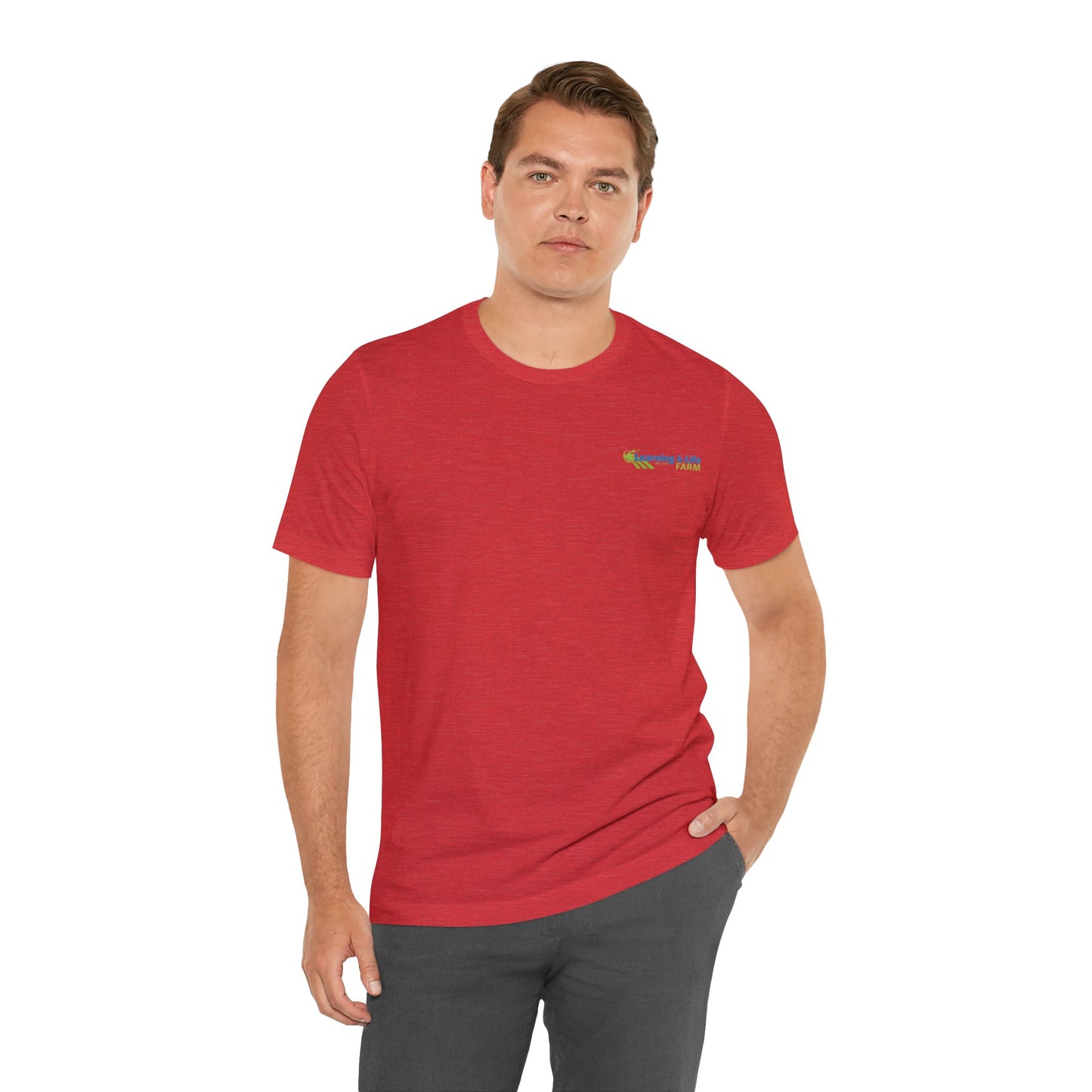 L4L Farm Front and Back design Unisex Jersey Short Sleeve Tee