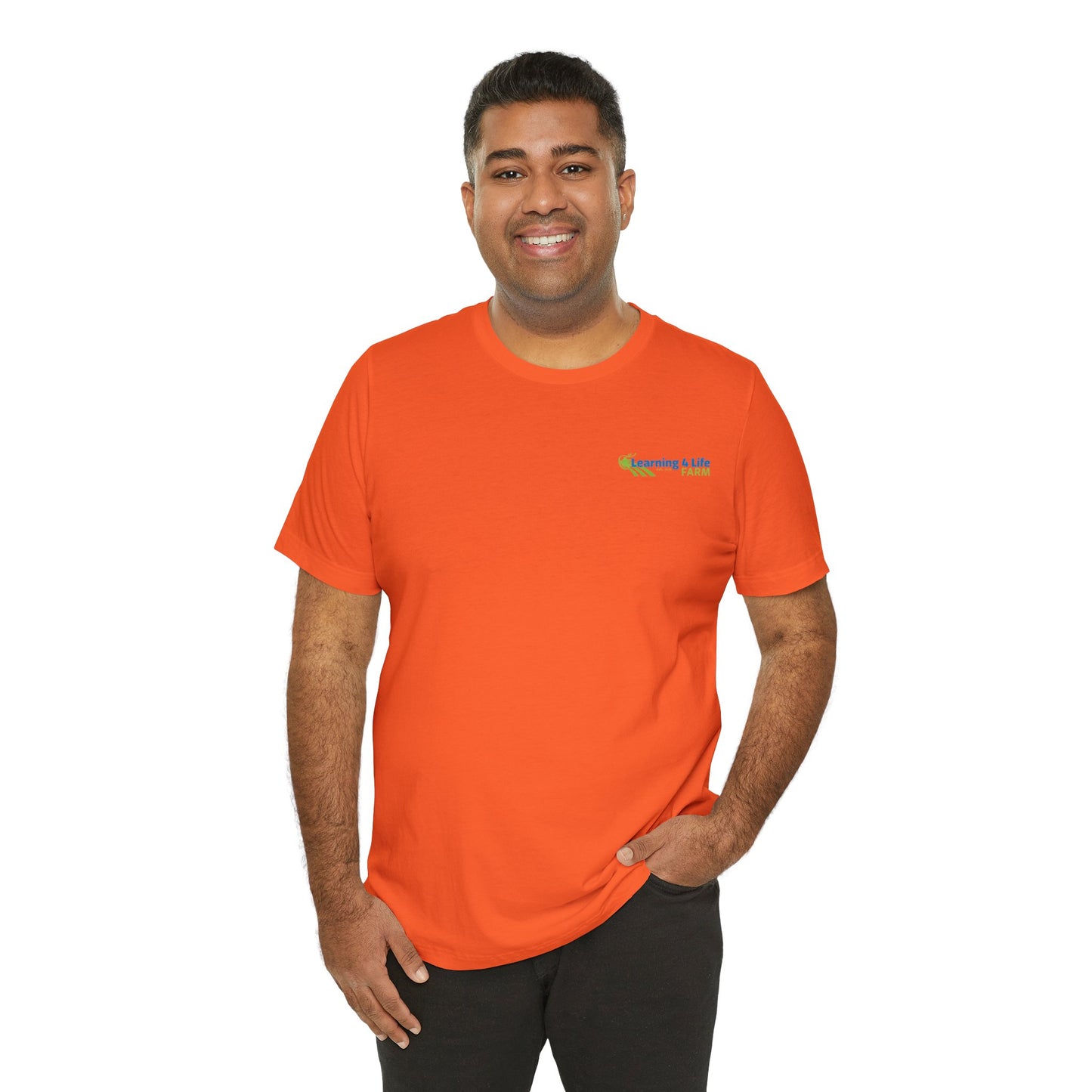 L4L Farm Front and Back design Unisex Jersey Short Sleeve Tee