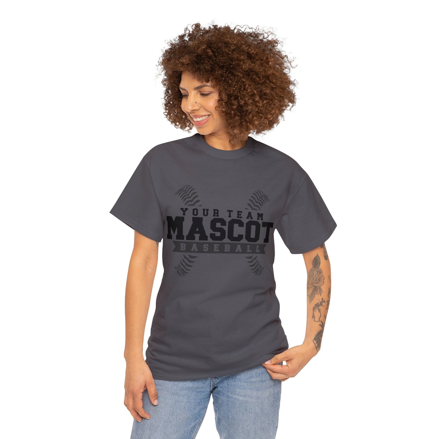 Custom School and Mascot BASEBALL T-Shirt
