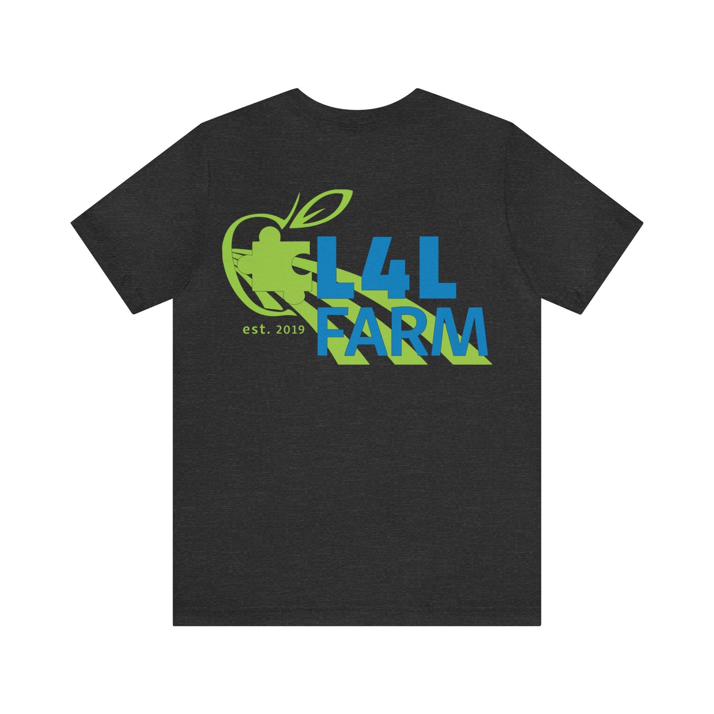 L4L Farm Front and Back design Unisex Jersey Short Sleeve Tee