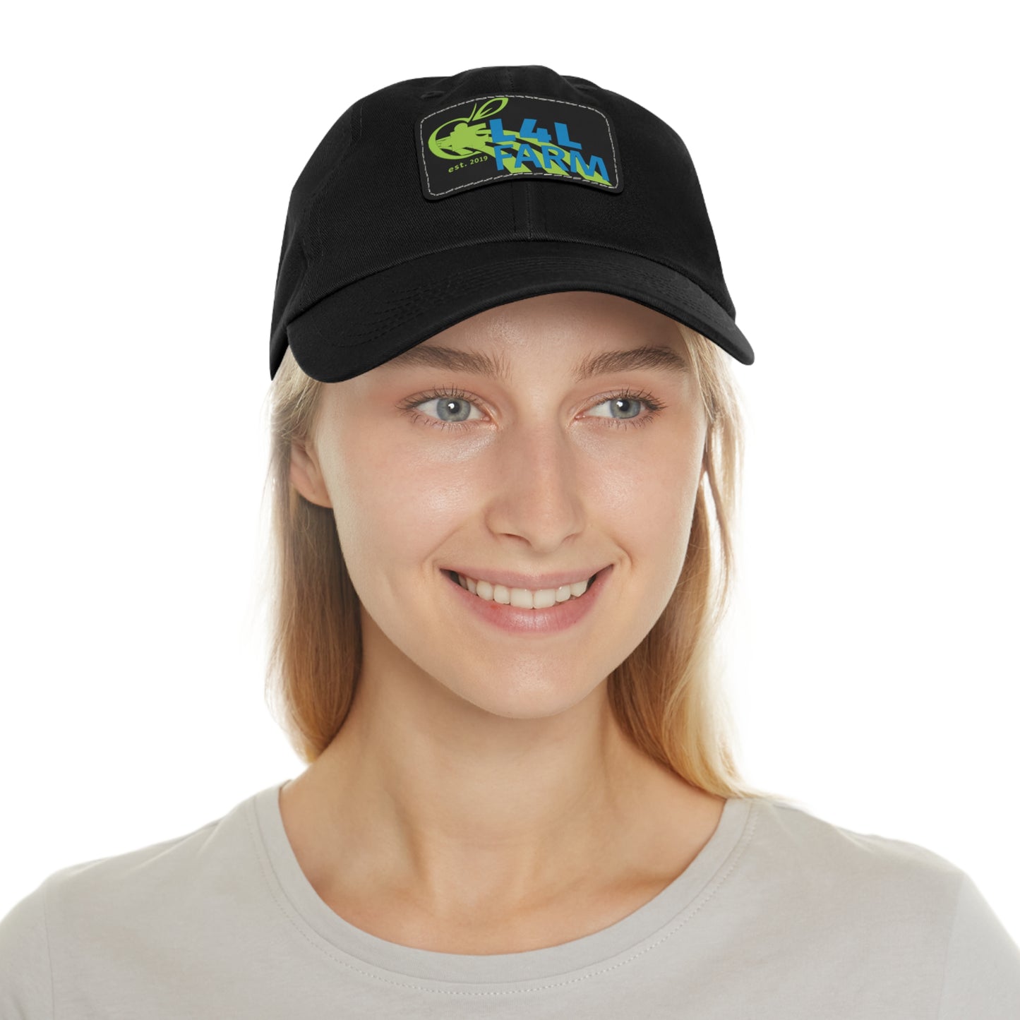 L4L Farm Dad Hat with Leather Patch (Rectangle)